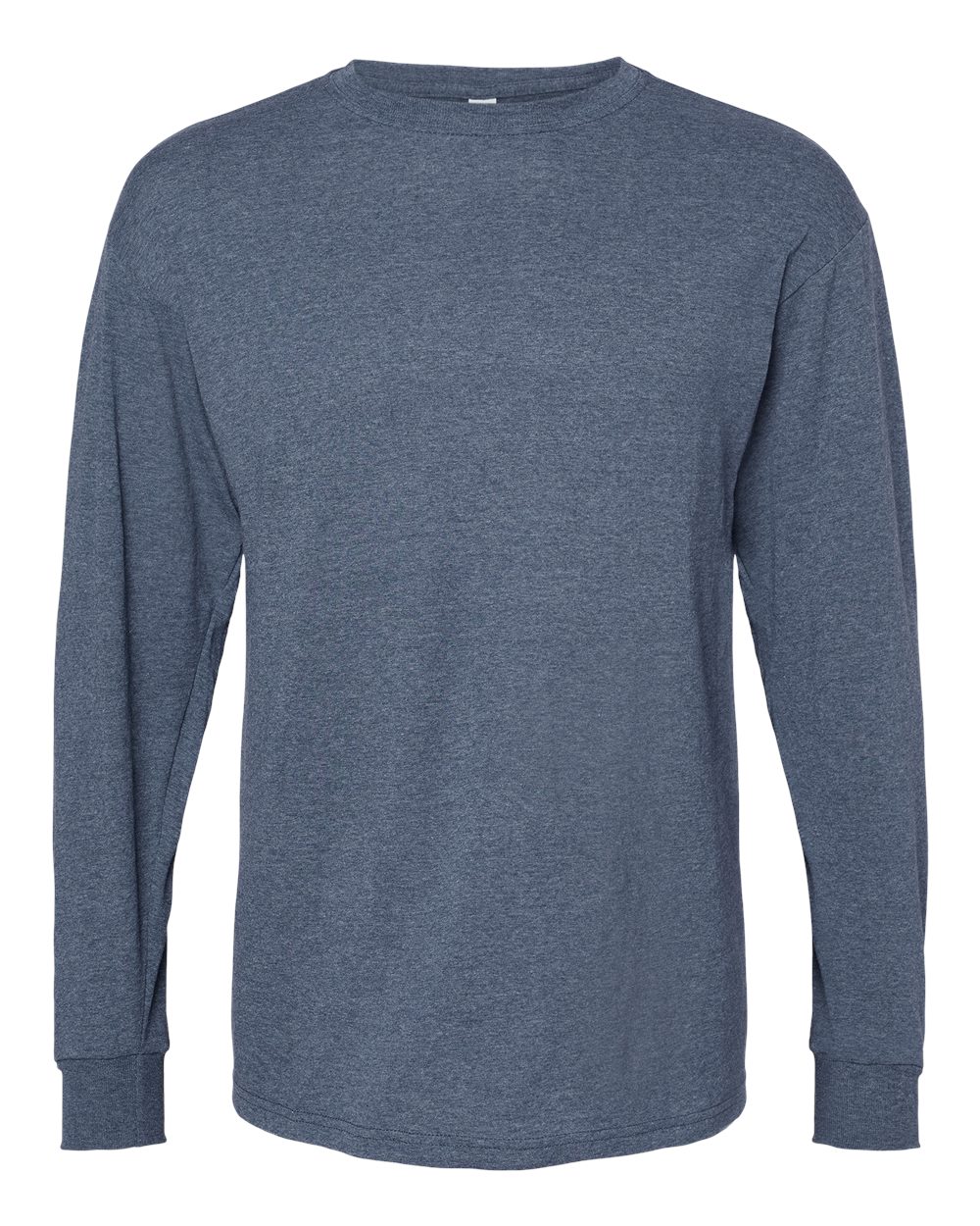 M&O 4820 Gold Soft Touch Long Sleeve T-Shirt – Heather Navy