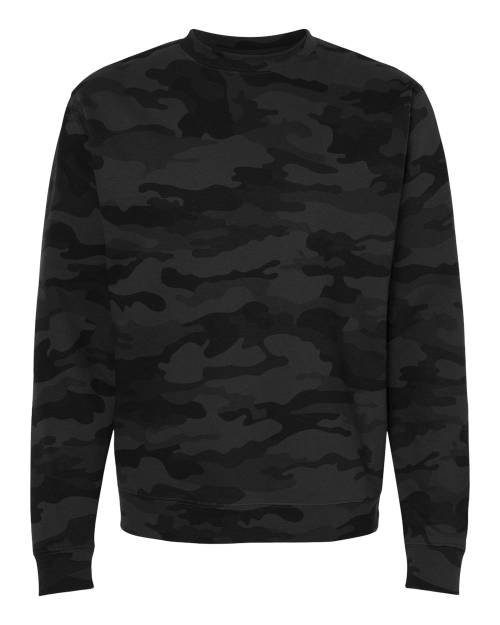 Independent Trading Co. SS3000 Midweight Crewneck Sweatshirt – Black Camo