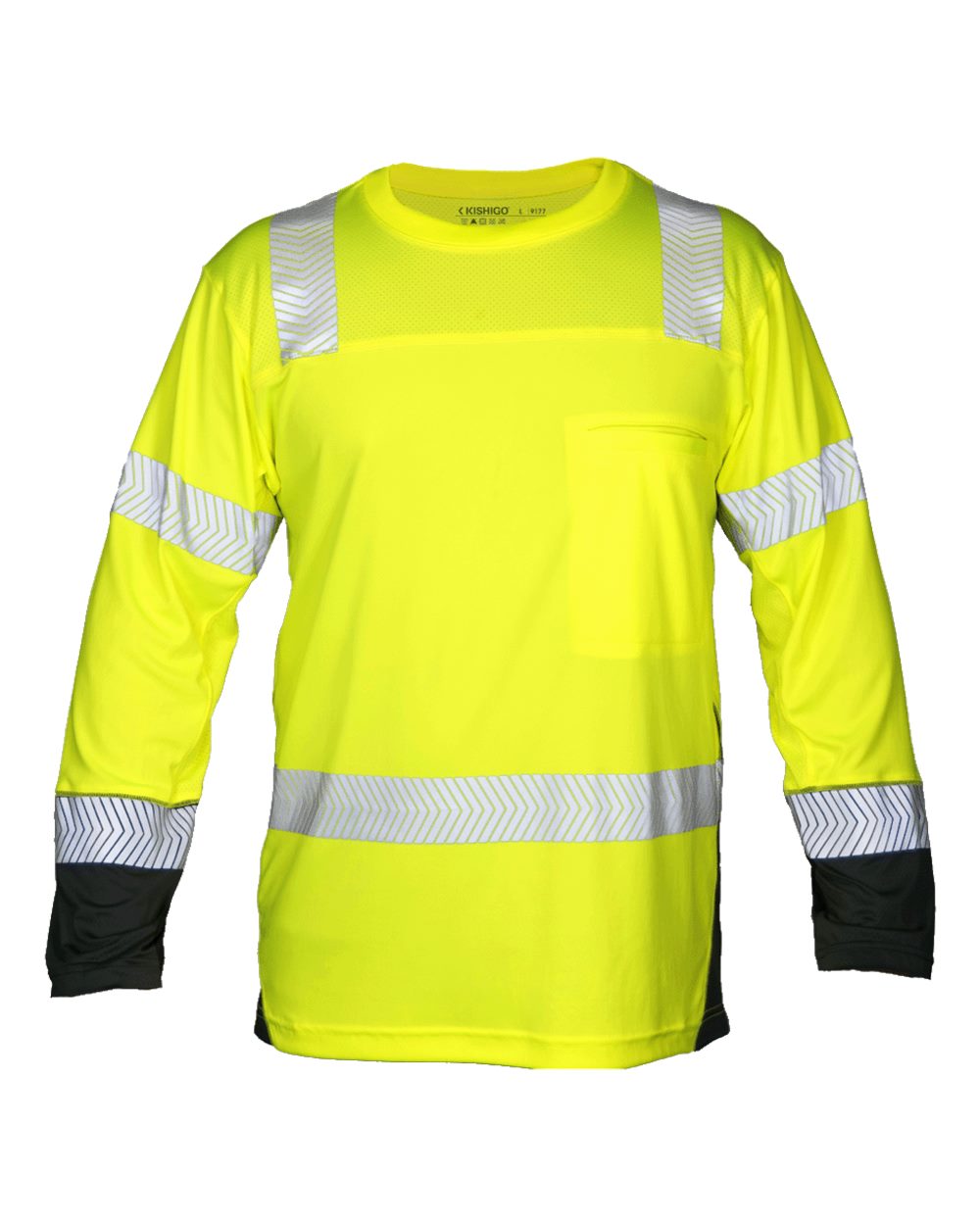 Kishigo 9177 Black Series Cool Touch Class 3 Long Sleeve T-Shirt – Lime