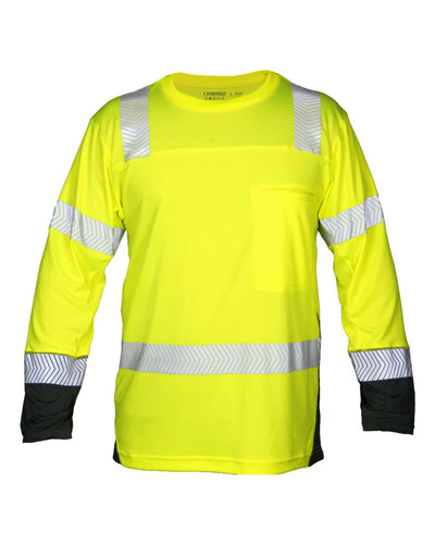 Kishigo 9177 Black Series Cool Touch Class 3 Long Sleeve T-Shirt – Lime