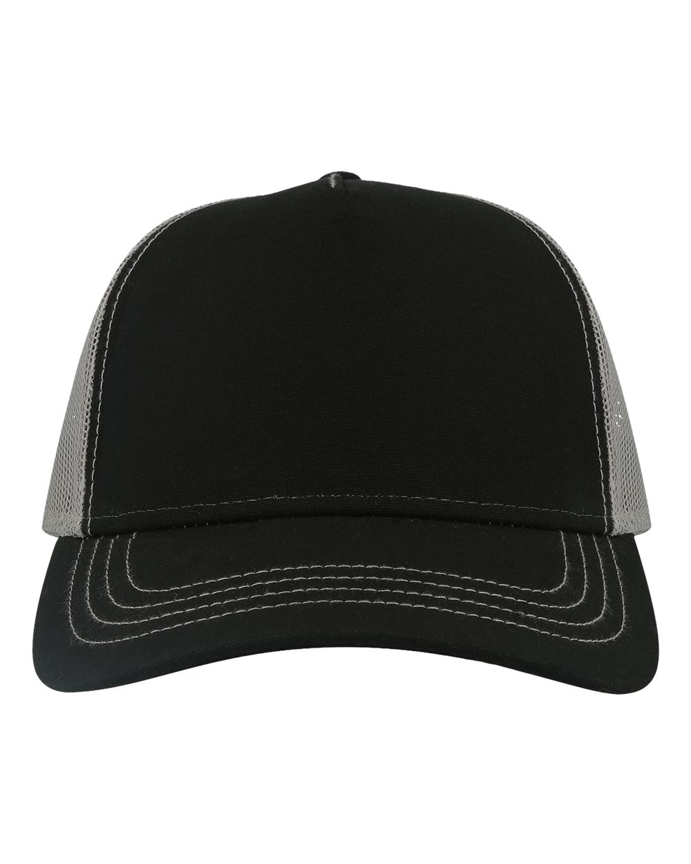 Atlantis Headwear RAPPER Sustainable Canvas Cap – Black/ Grey