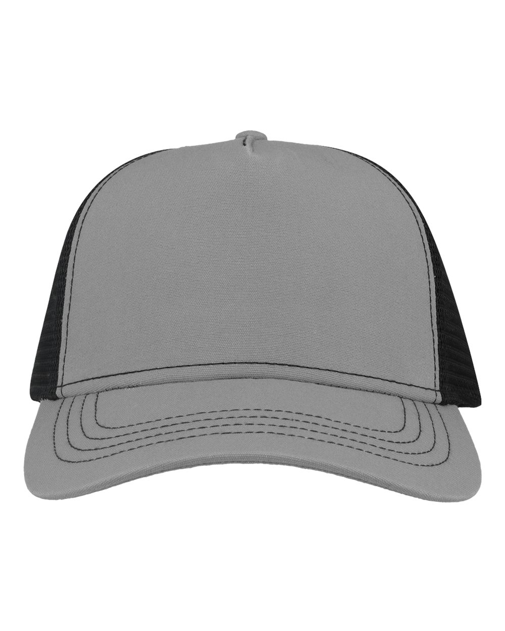 Atlantis Headwear RAPPER Sustainable Canvas Cap – Grey/ Black
