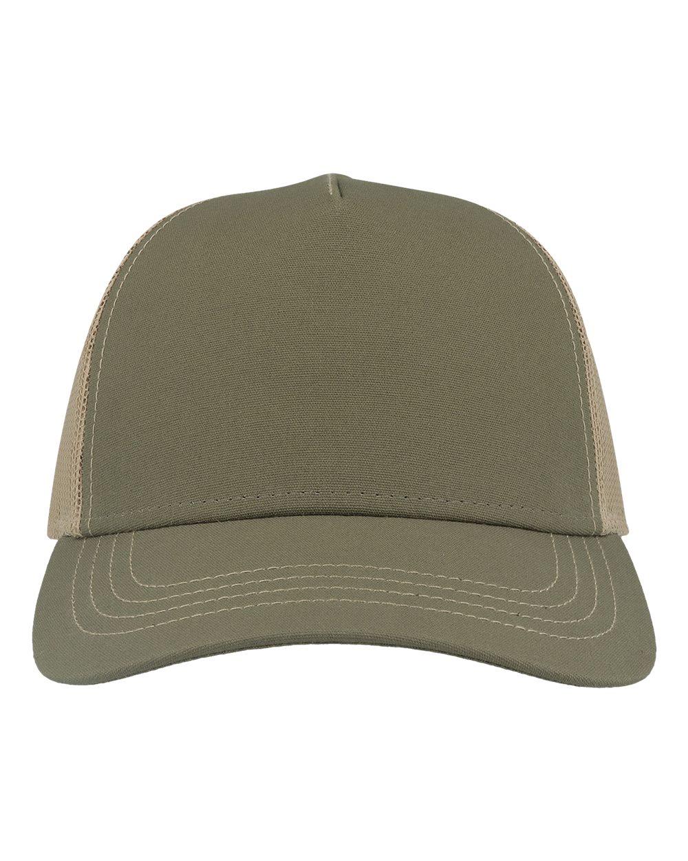 Atlantis Headwear RAPPER Sustainable Canvas Cap – Olive Green/ Khaki