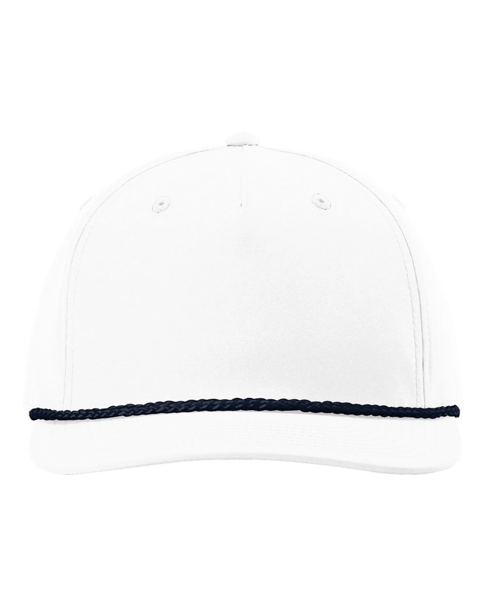 Richardson 258 Five-Panel Rope Hat – White/Navy
