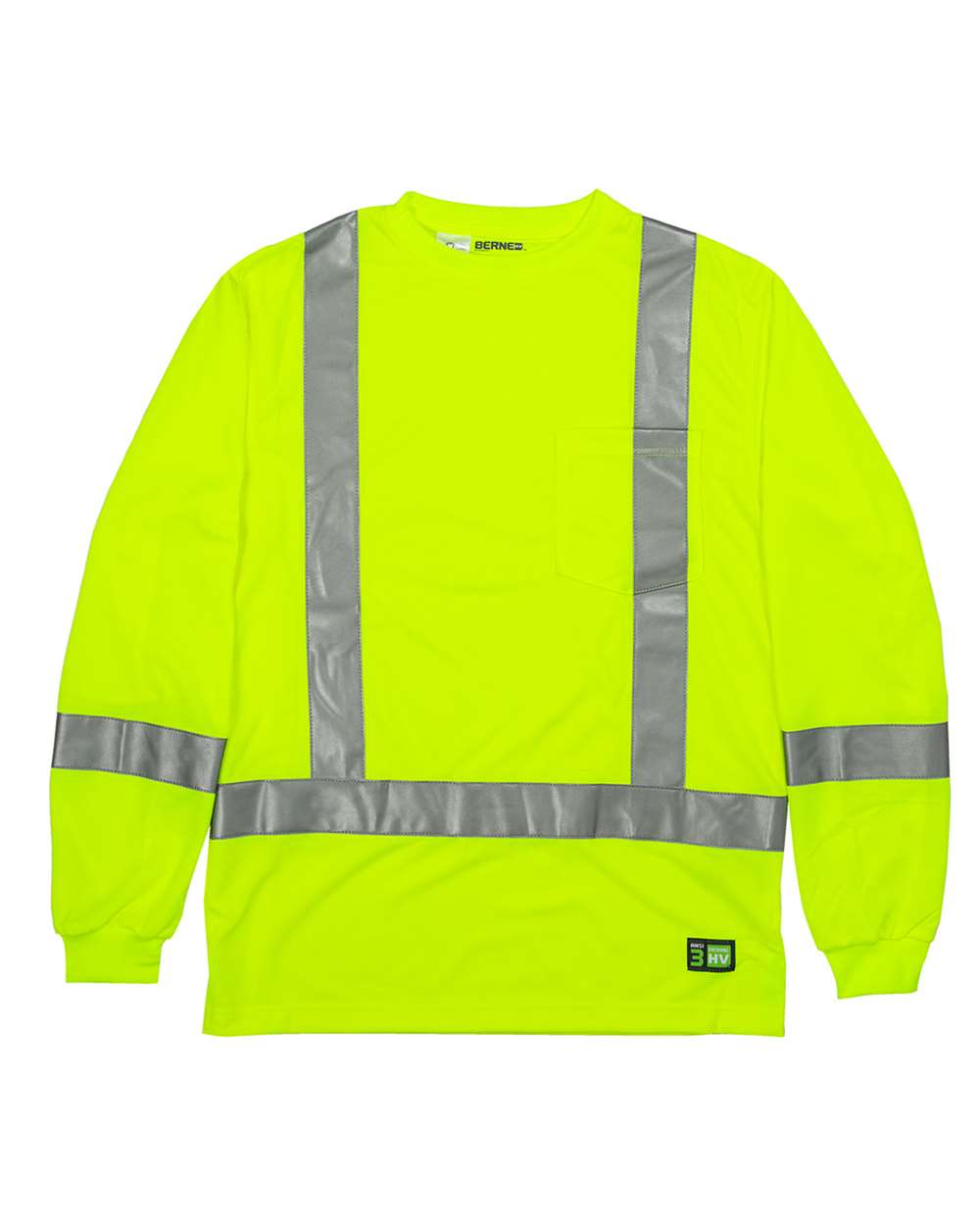 Berne HVK013 Class 3 Hi-Vis Performance Pocket T-Shirt – Custom Embroidered