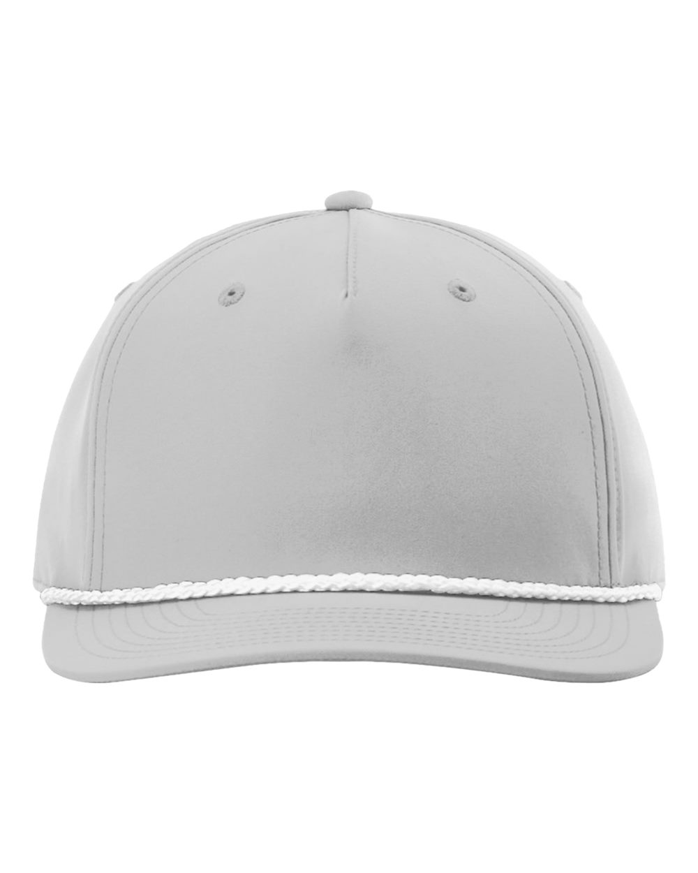 Richardson 258 Five-Panel Rope Hat – Light Grey/White