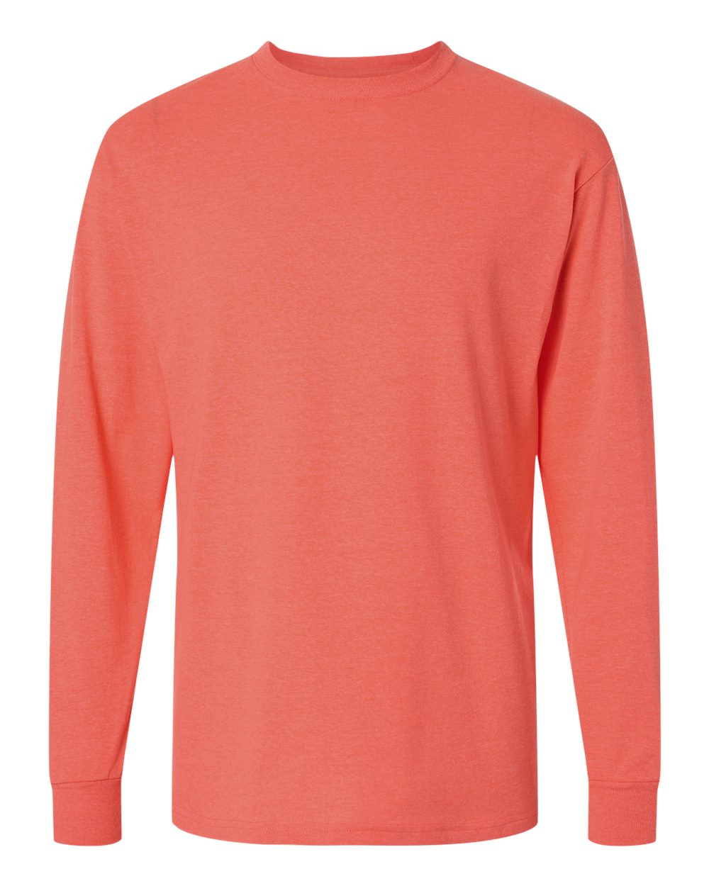 M&O 4820 Gold Soft Touch Long Sleeve T-Shirt – Heather Coral