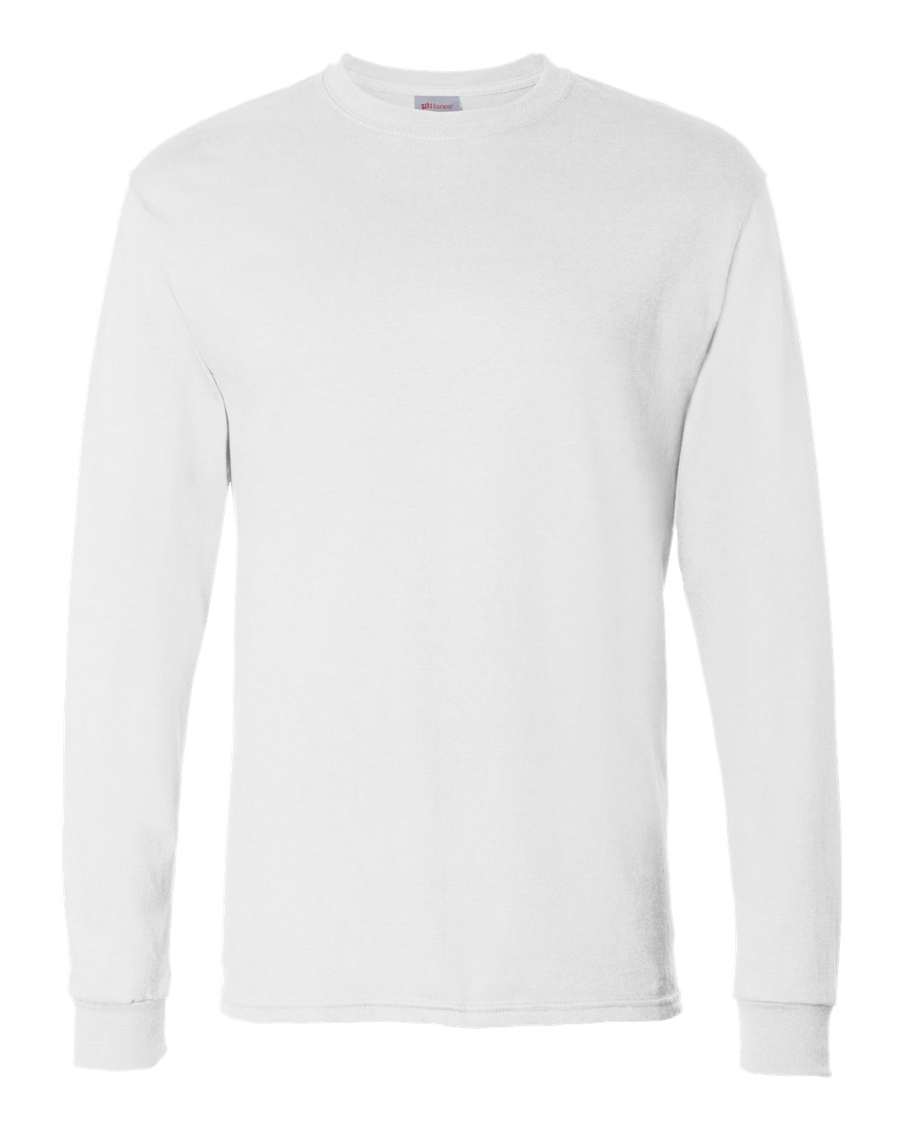 Hanes 5286 Essential-T Long Sleeve T-Shirt – White