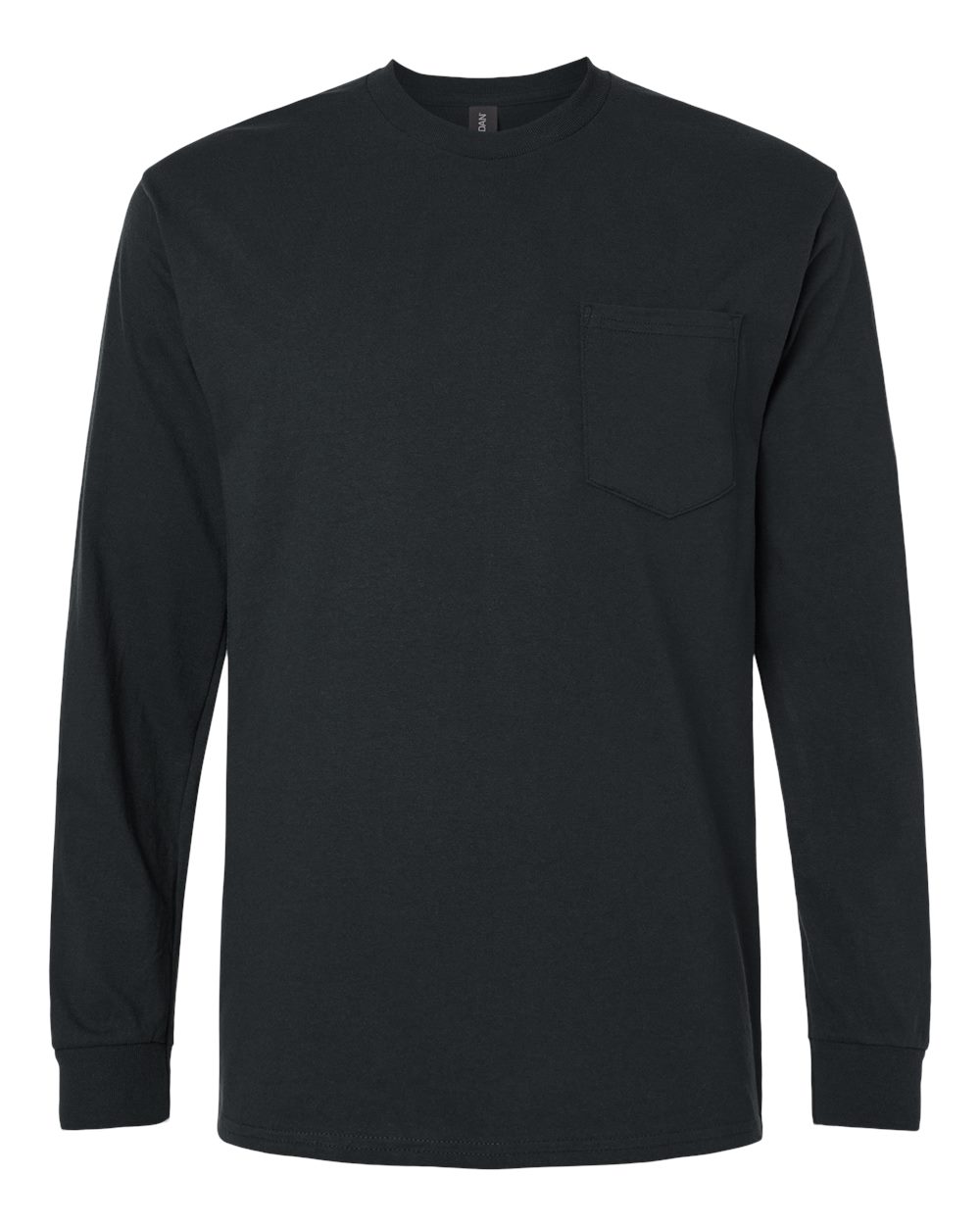 Gildan 2410 Ultra Cotton Long Sleeve Pocket T-Shirt – Black