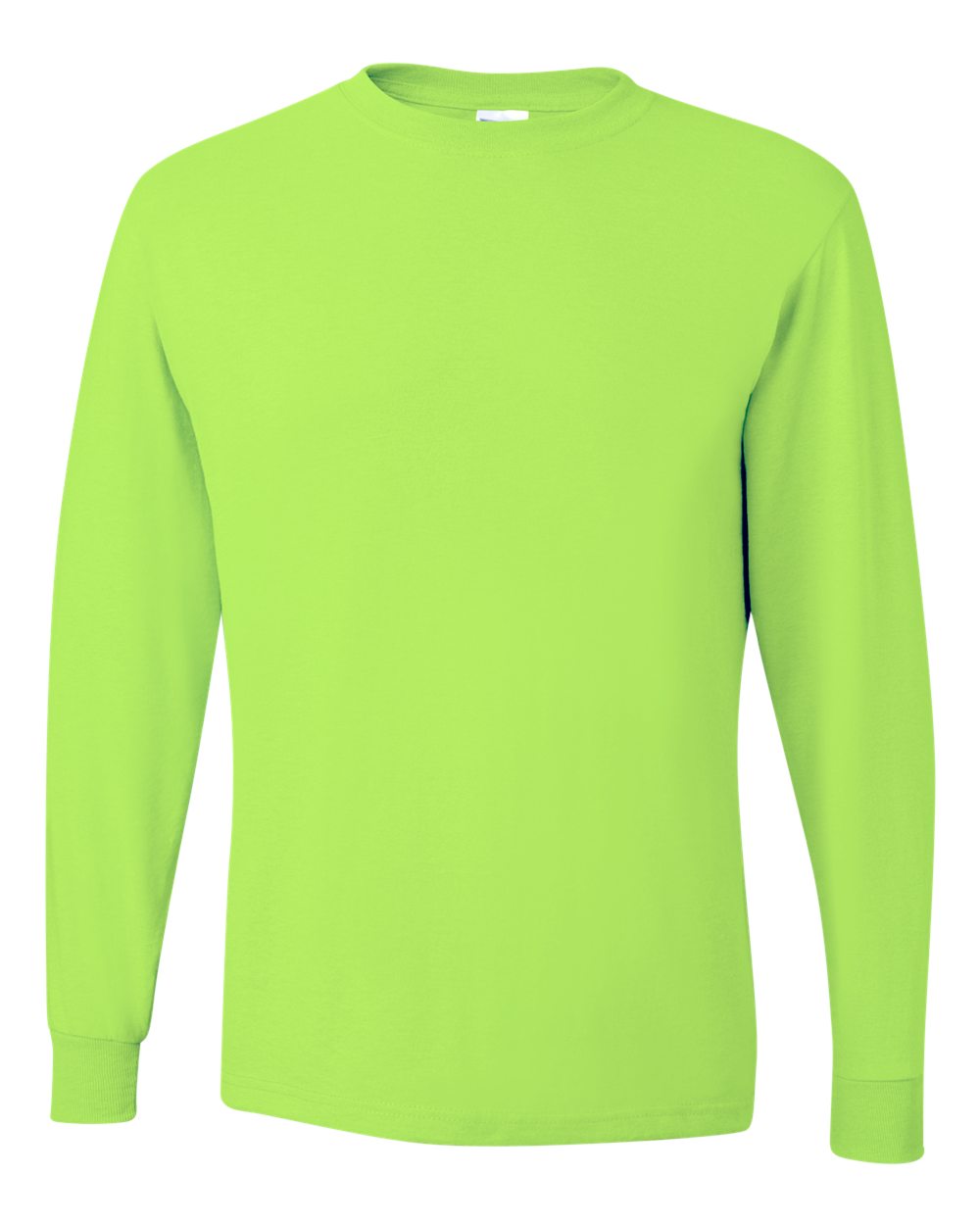 JERZEES 29LSR Dri-Power Long Sleeve 50/50 T-Shirt – Safety Green