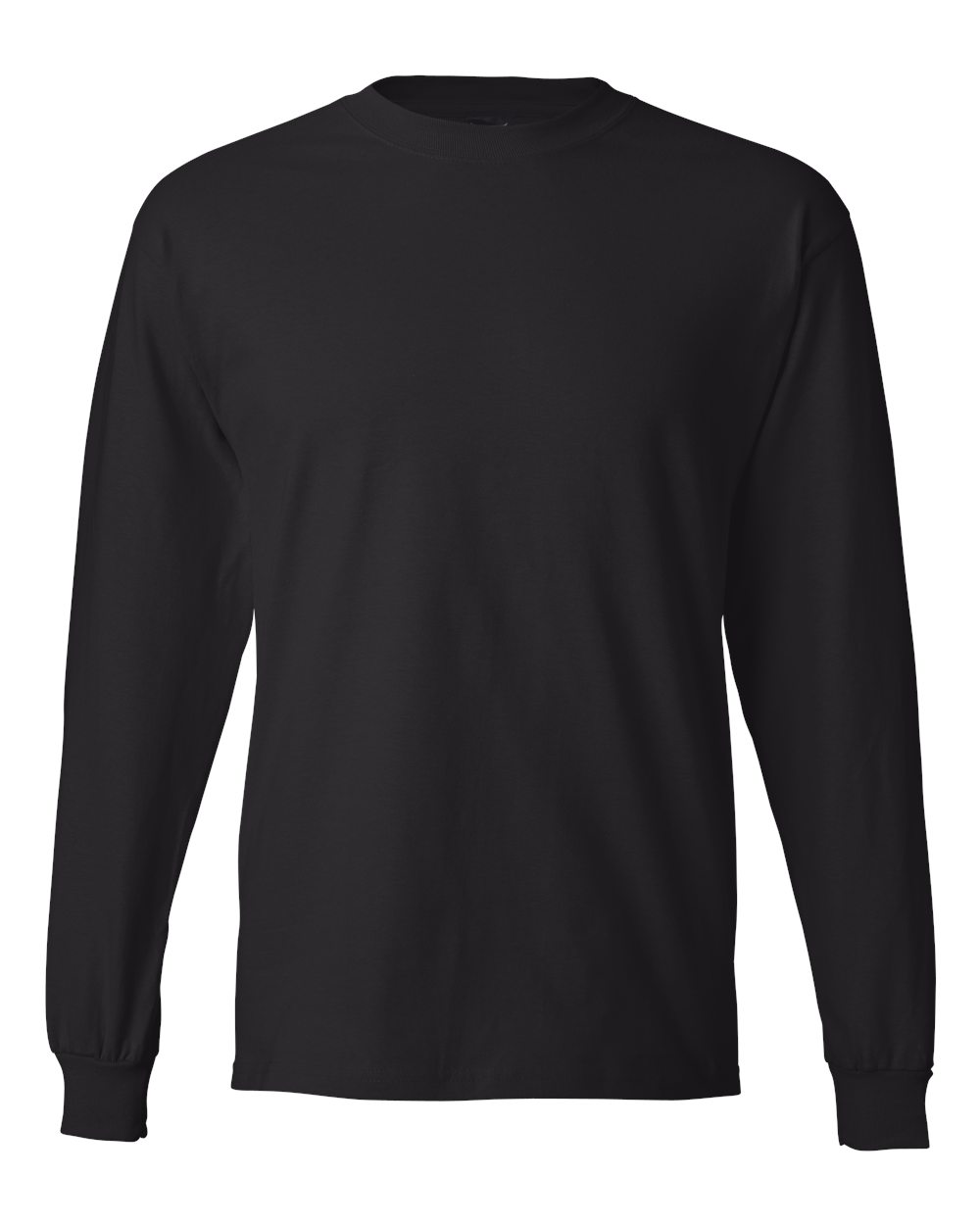 Hanes 5186 Beefy-T Long Sleeve T-Shirt – Black