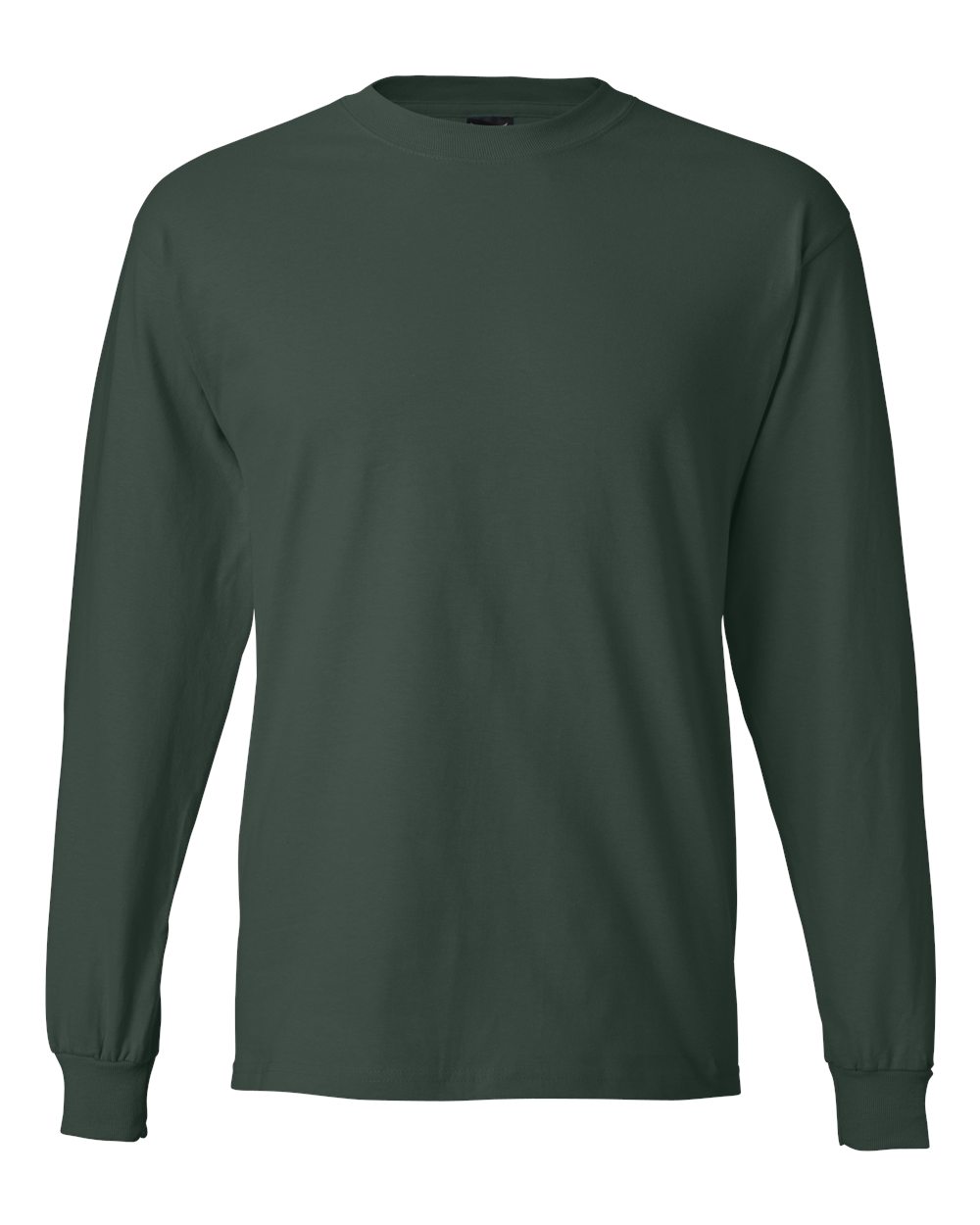 Hanes 5186 Beefy-T Long Sleeve T-Shirt – Deep Forest