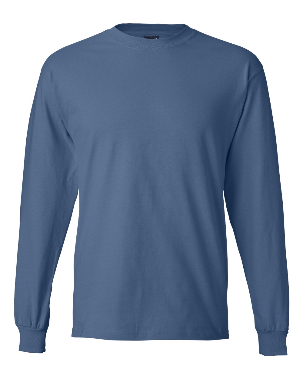 Hanes 5186 Beefy-T Long Sleeve T-Shirt – Denim Blue