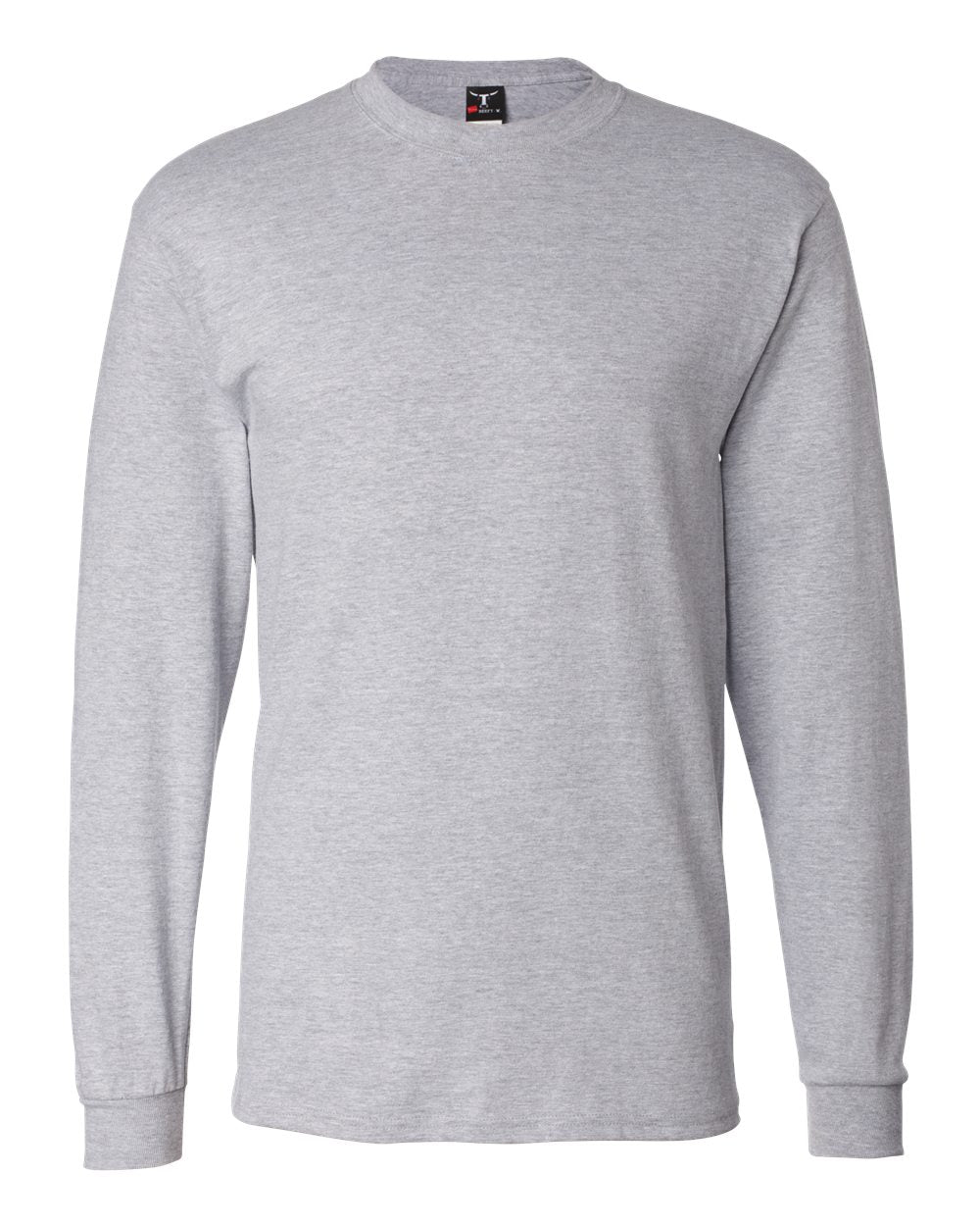 Hanes 5186 Beefy-T Long Sleeve T-Shirt – Light Steel