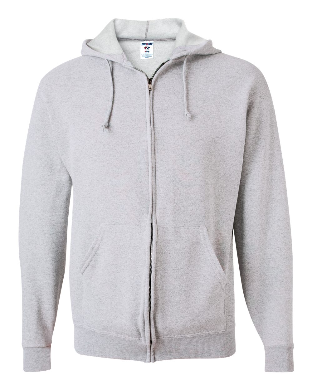 JERZEES 993MR NuBlend Full-Zip Hooded Sweatshirt – Ash
