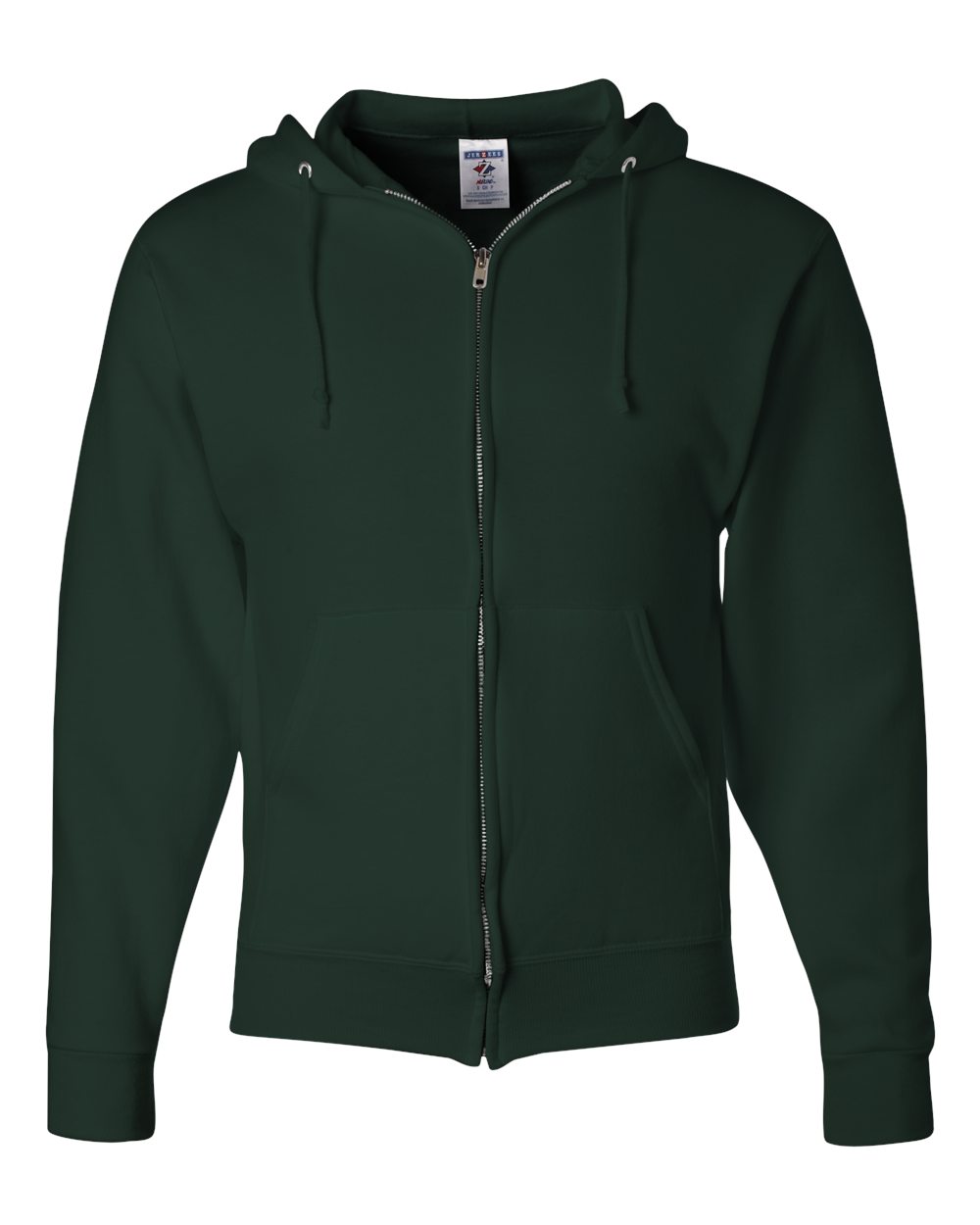 JERZEES 993MR NuBlend Full-Zip Hooded Sweatshirt – Forest Green