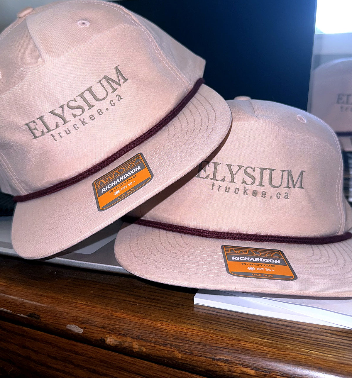 Elysium Truckee.ca custom embroidered hats
