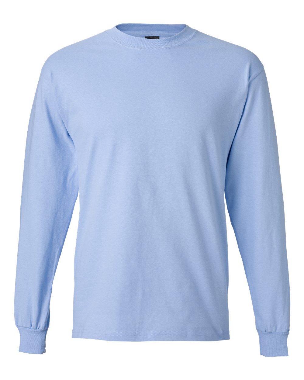 Hanes 5186 Beefy-T Long Sleeve T-Shirt – Light Blue