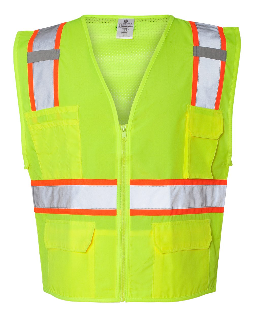Kishigo 1163-1164 Ultra-Cool™ Solid Front Vest with Mesh Back – Lime