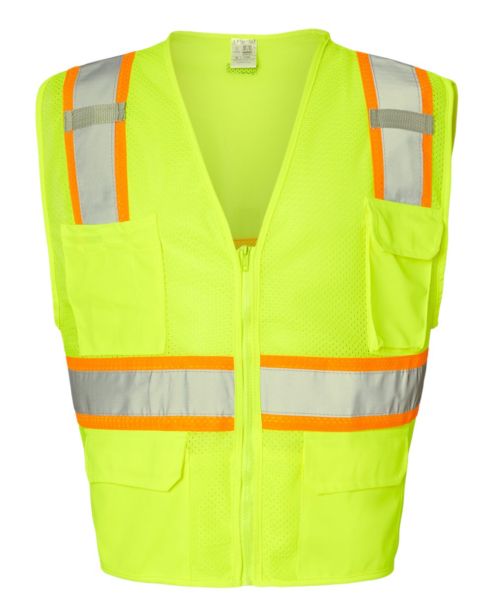 Kishigo 1195-1196 Ultra-Cool™ Multi-Pocket Vest – Lime