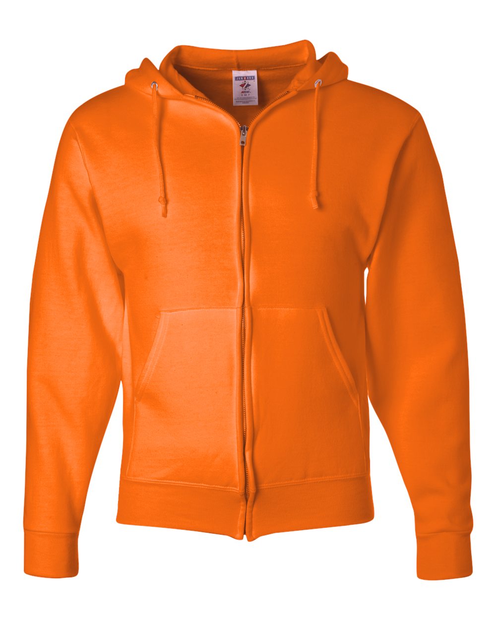JERZEES 993MR NuBlend Full-Zip Hooded Sweatshirt – Safety Orange
