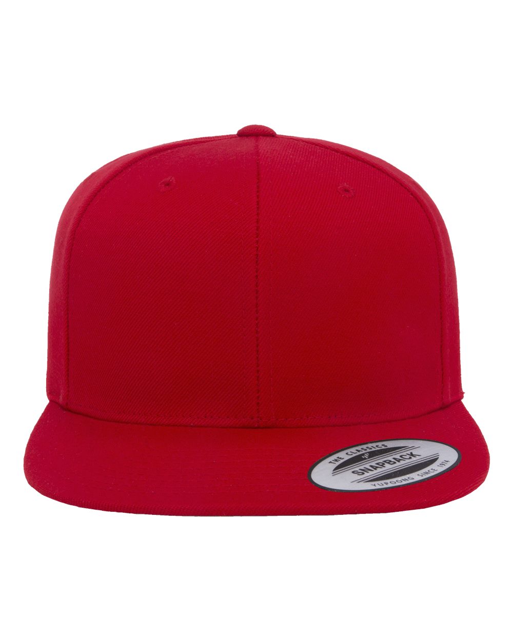YP Classics 6089M Premium Flat Bill Snapback – Custom Embroidered
