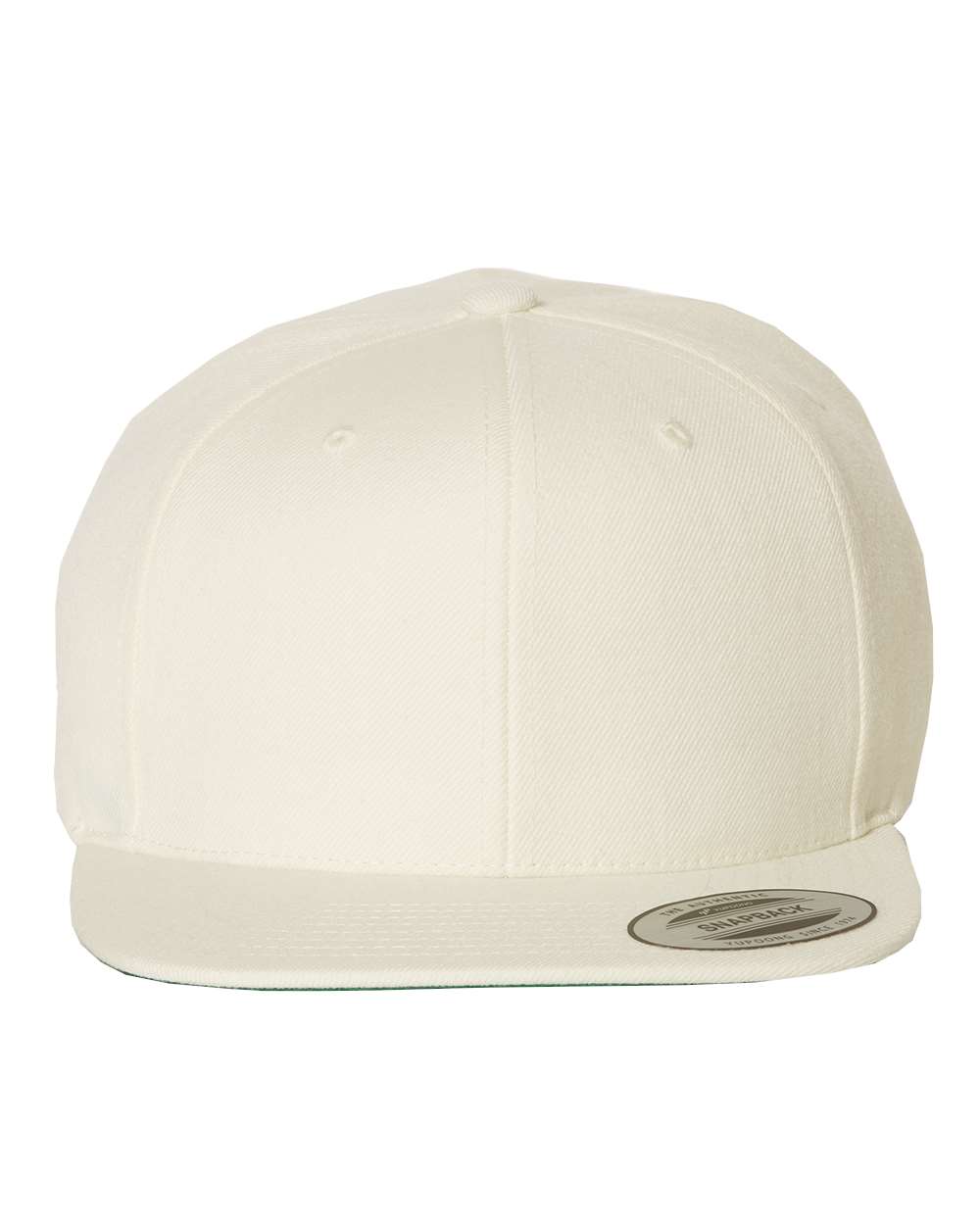 Yupoong 6089M Premium Snapback Hat – Natural