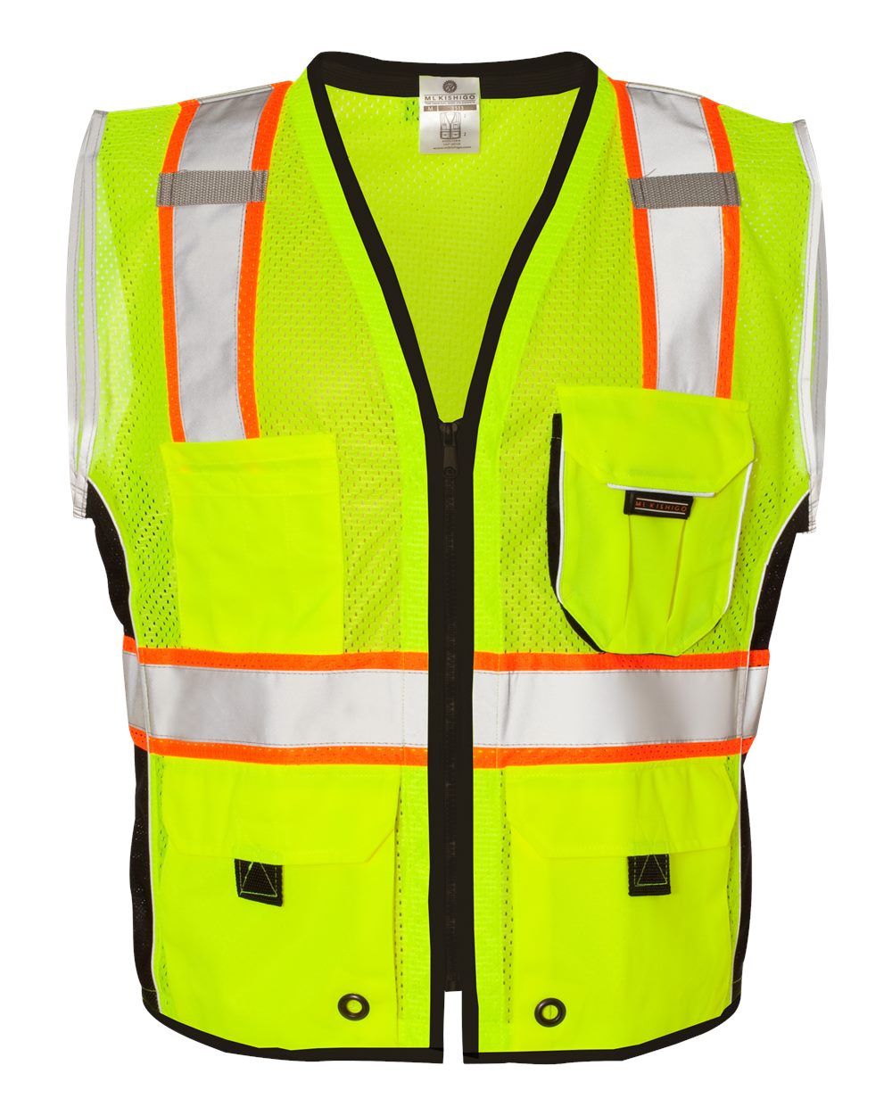 Kishigo 1513 Black Series Heavy-Duty Safety Vest – Custom Embroidered