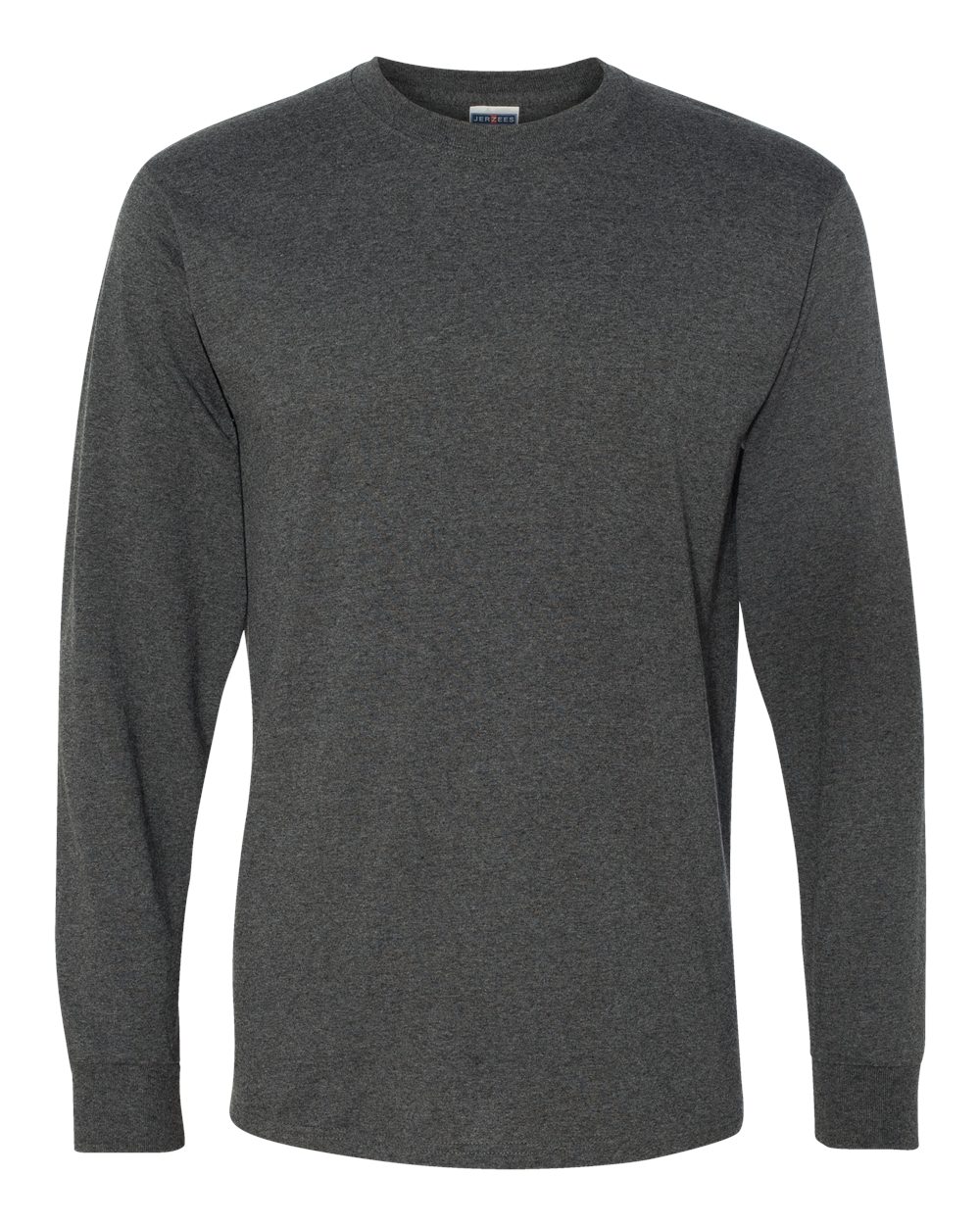 JERZEES 29LSR Dri-Power Long Sleeve 50/50 T-Shirt – Black Heather