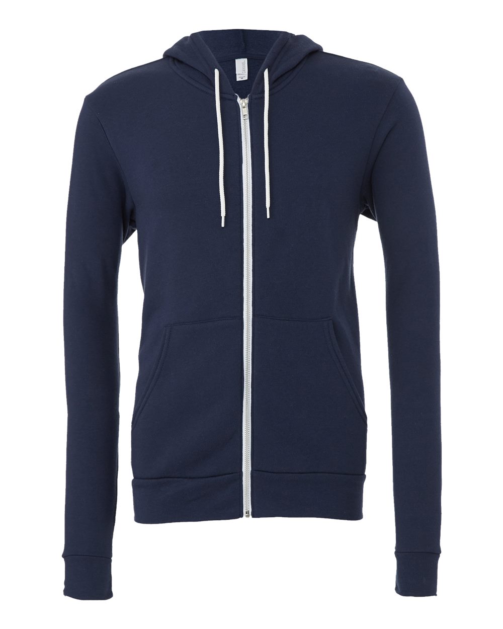BELLA+CANVAS 3739 Fleece Full-Zip Hoodie – Custom Embroidered
