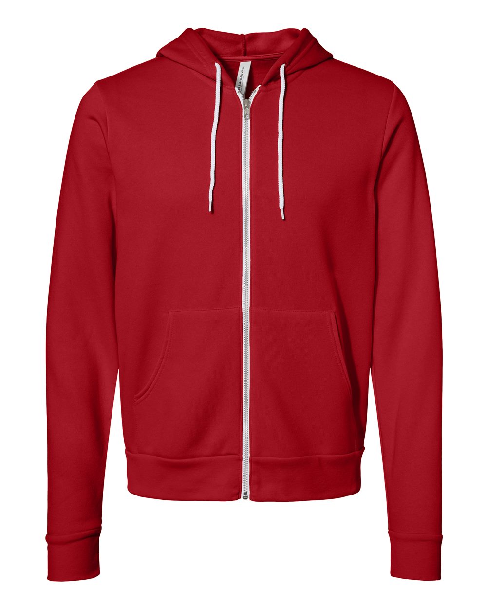 BELLA+CANVAS 3739 Fleece Full-Zip Hoodie – Custom Embroidered