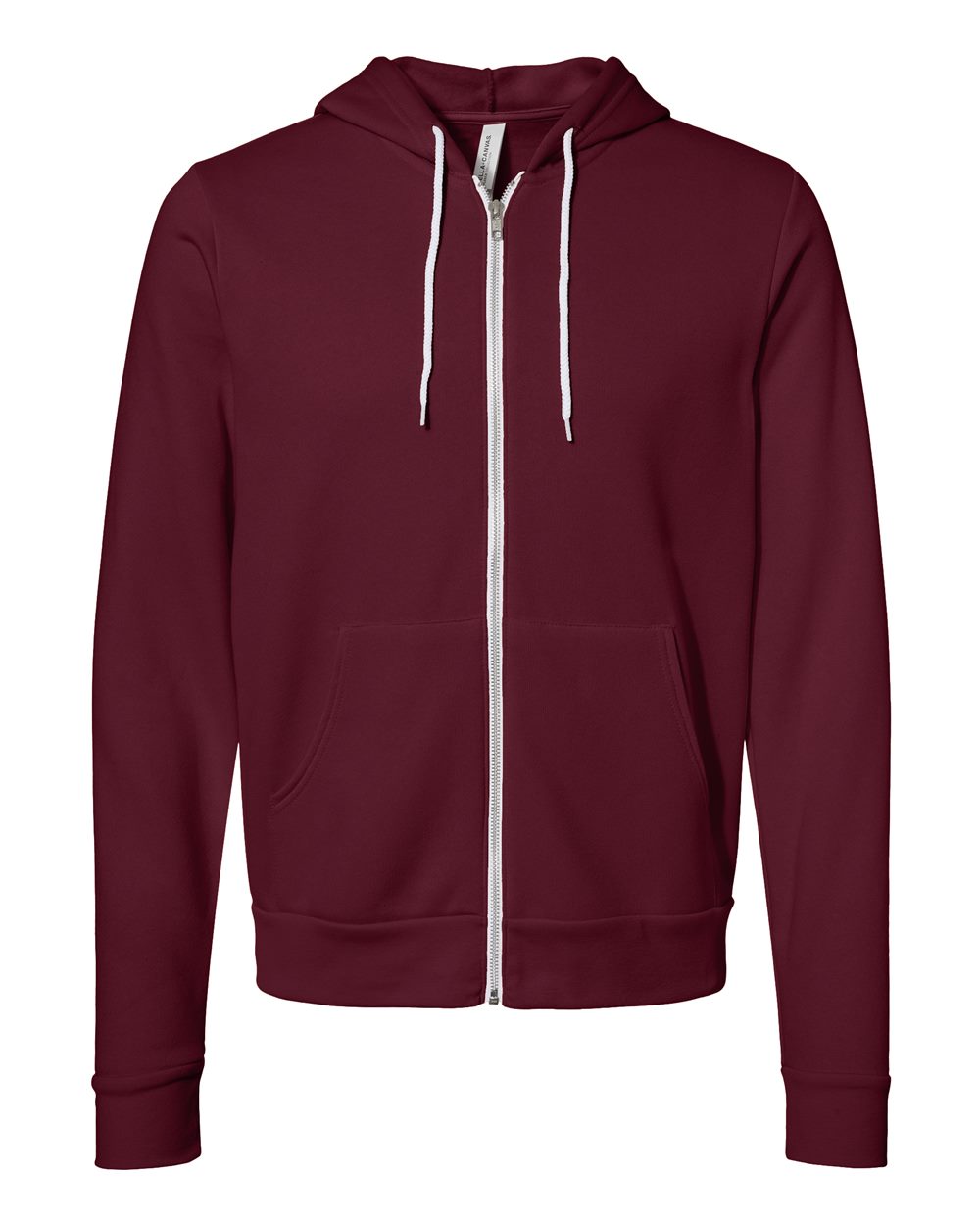 BELLA+CANVAS 3739 Fleece Full-Zip Hoodie – Custom Embroidered