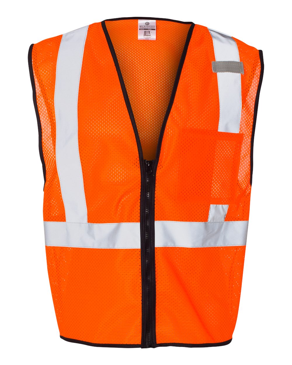 Kishigo 1519 Zipper Mesh Class 2 Safety Vest – Custom Embroidered