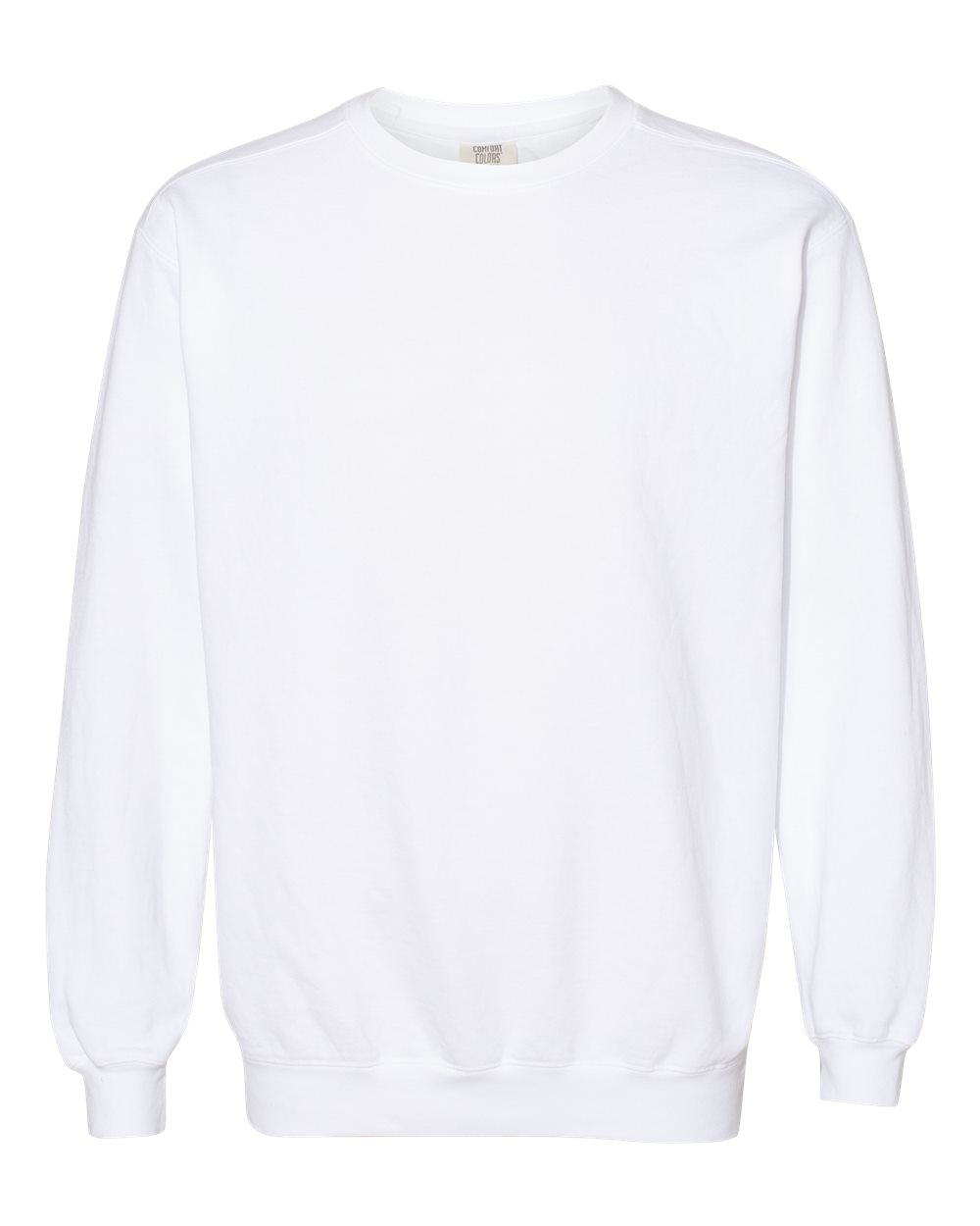 Comfort Colors 1566 Garment-Dyed Crewneck Sweatshirt – White