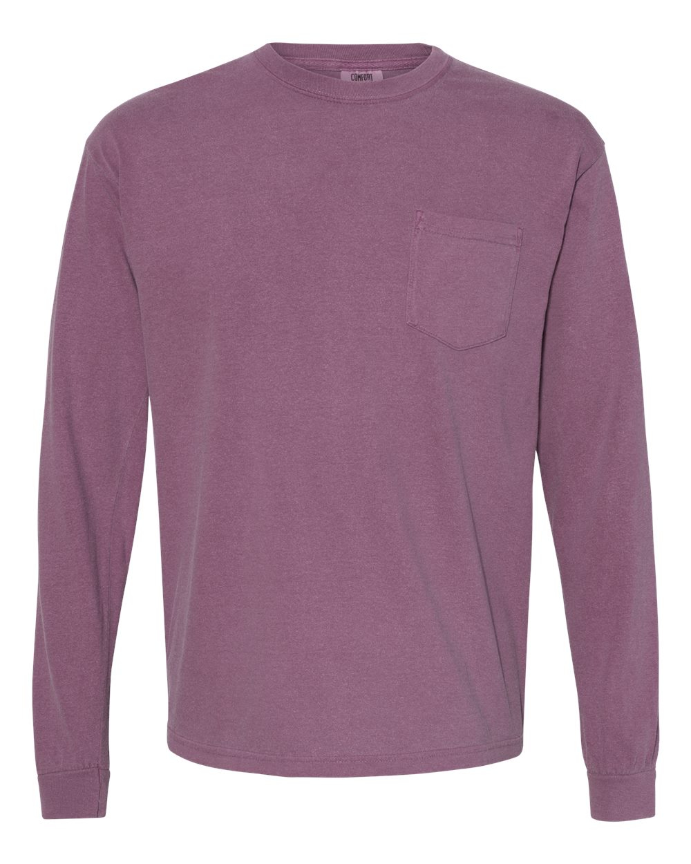 Comfort Colors 4410 Garment-Dyed Long Sleeve Pocket Tee – Custom Embroidered