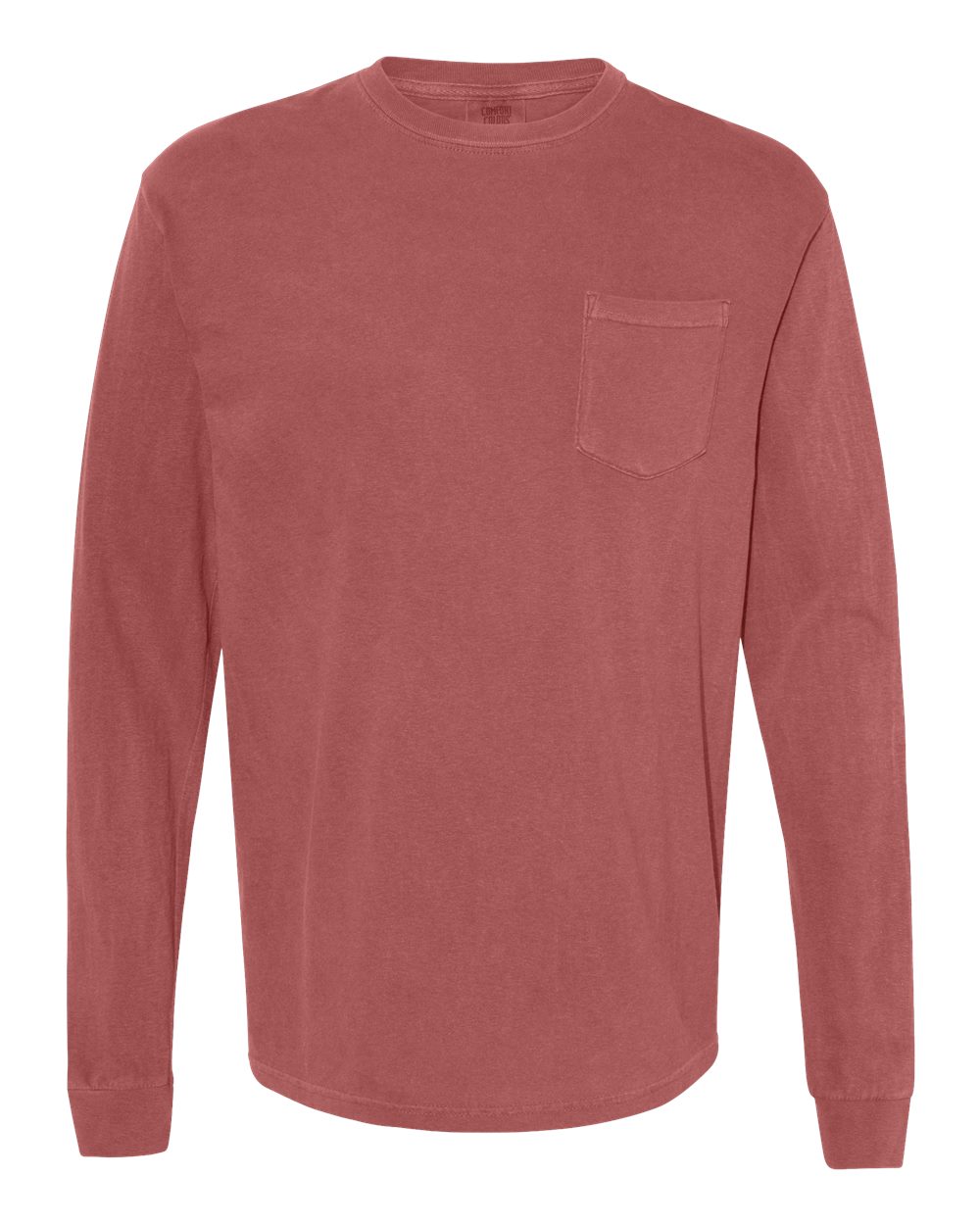 Comfort Colors 4410 Garment-Dyed Long Sleeve Pocket Tee – Custom Embroidered