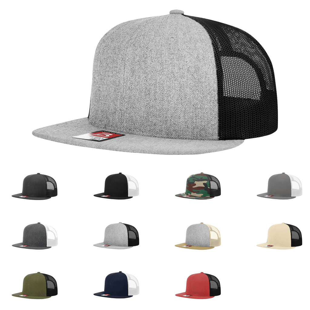 Richardson 511 Wool Blend Flatbill Trucker – Custom Embroidered