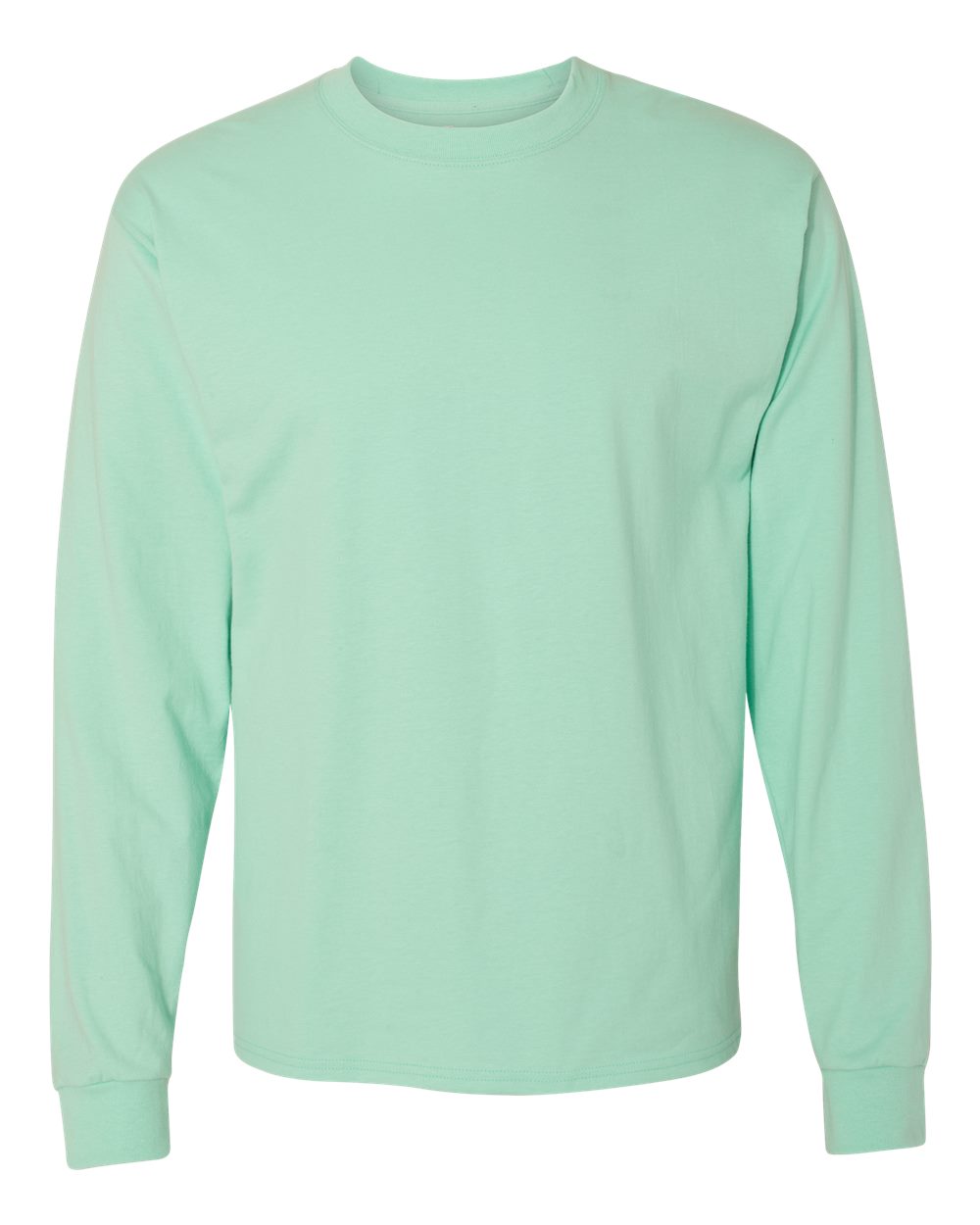 Hanes 5186 Beefy-T Long Sleeve T-Shirt – Clean Mint