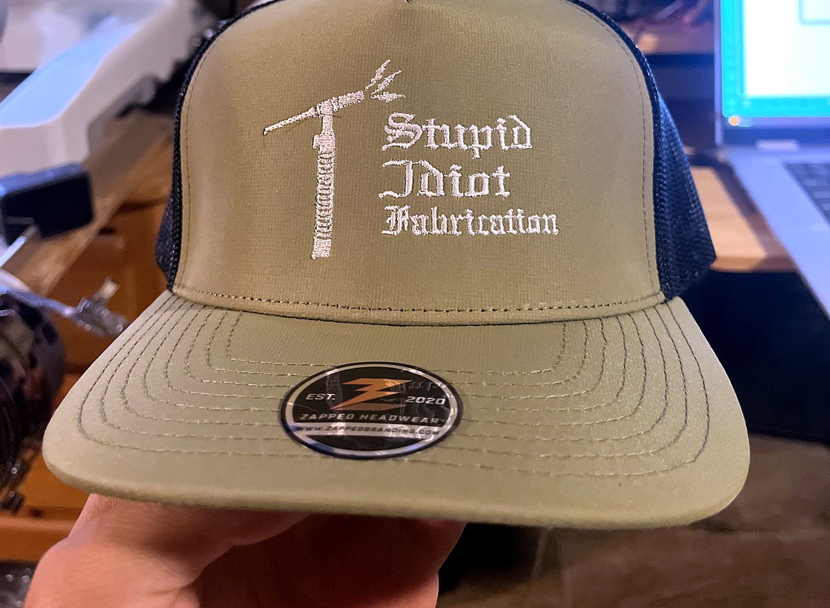 Stupid Idiot Fabrication custom embroidered hat
