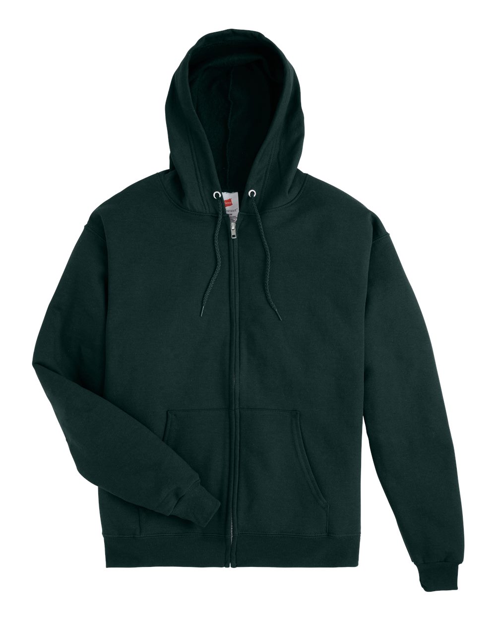 Hanes P180 EcoSmart Full-Zip Hooded Sweatshirt – Deep Forest