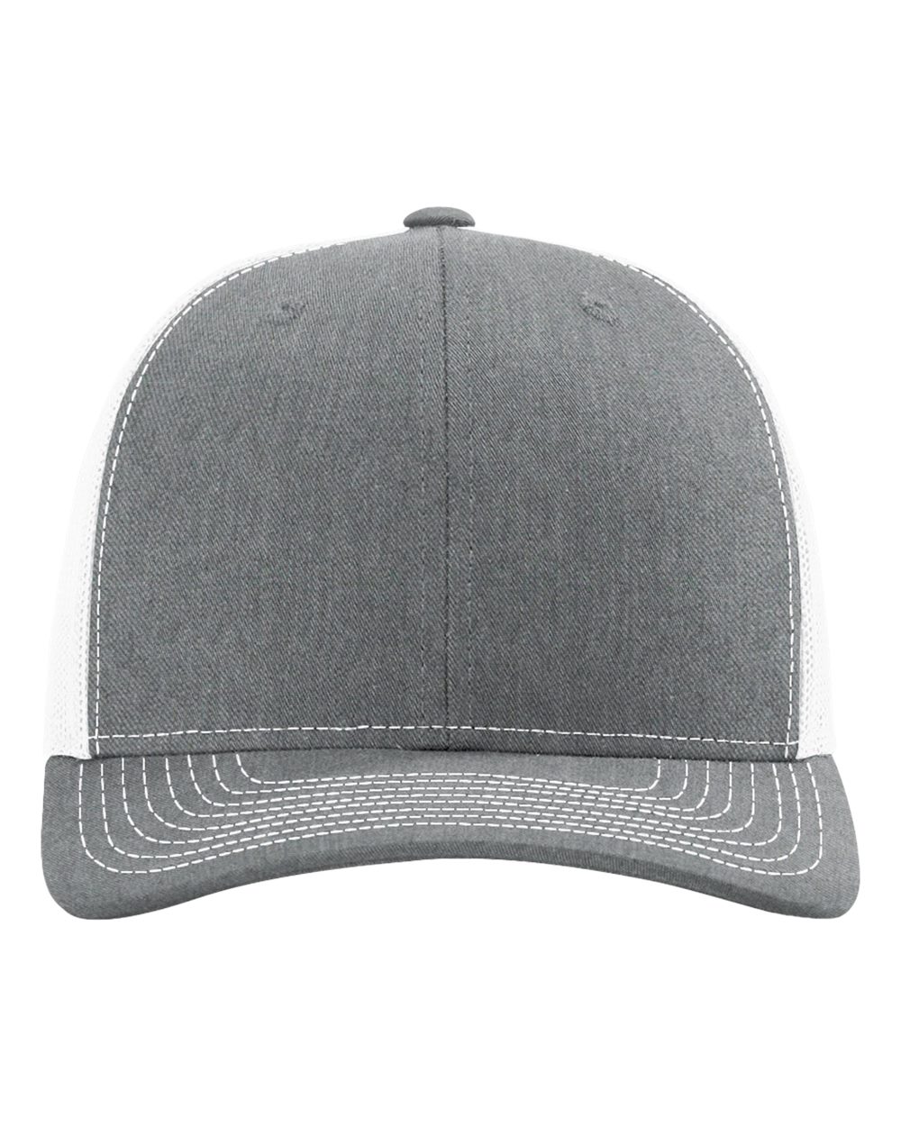 Richardson 112 Trucker Hat – Heather Grey/White