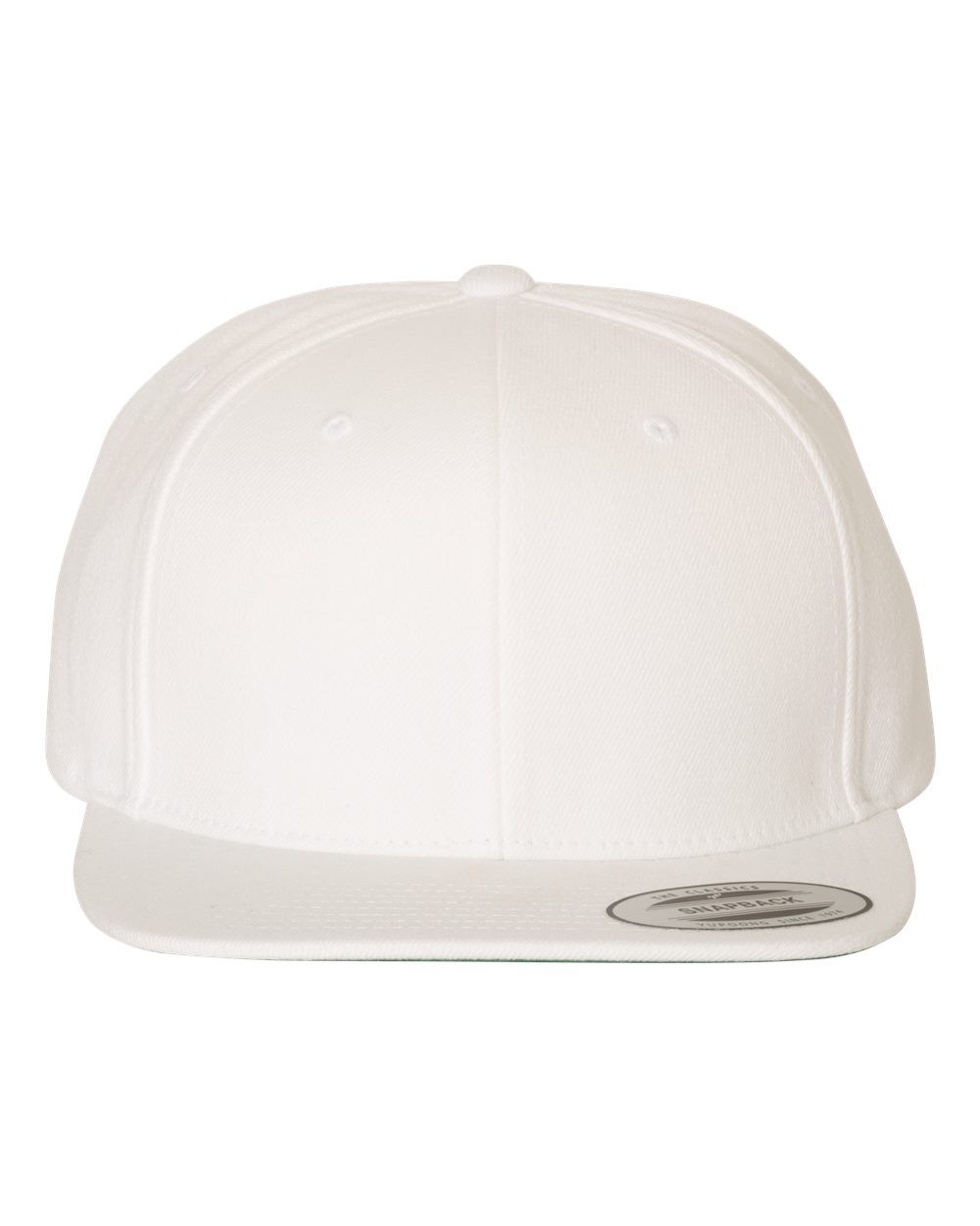 Yupoong 6089M Premium Snapback Hat – White
