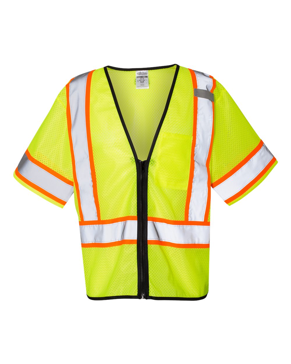 Kishigo 1565-1566 Class 3 Mesh Zippered Vest – Lime