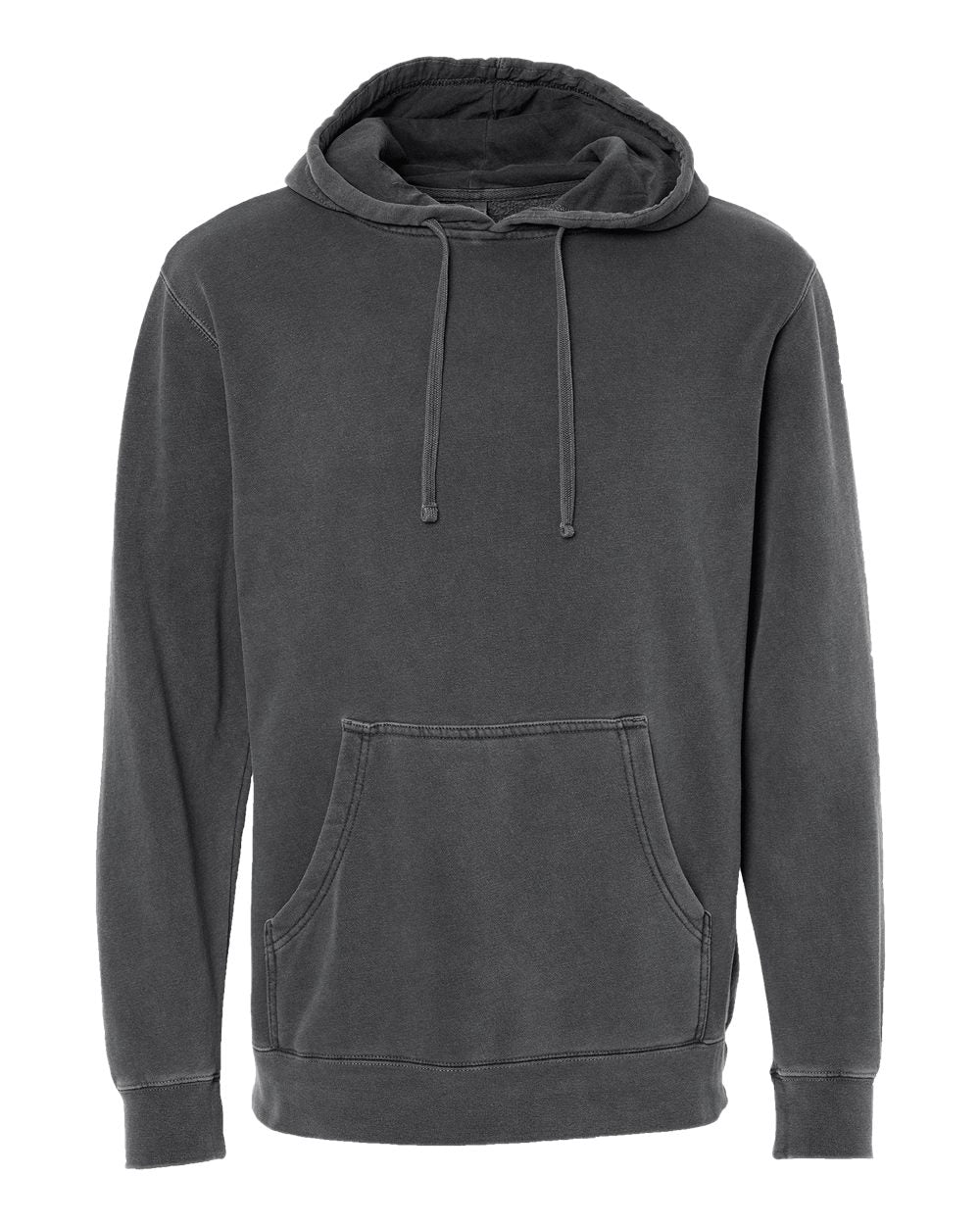 Independent Trading Co. PRM4500 Midweight Pigment-Dyed Hooded Sweatshirt – Pigment Black