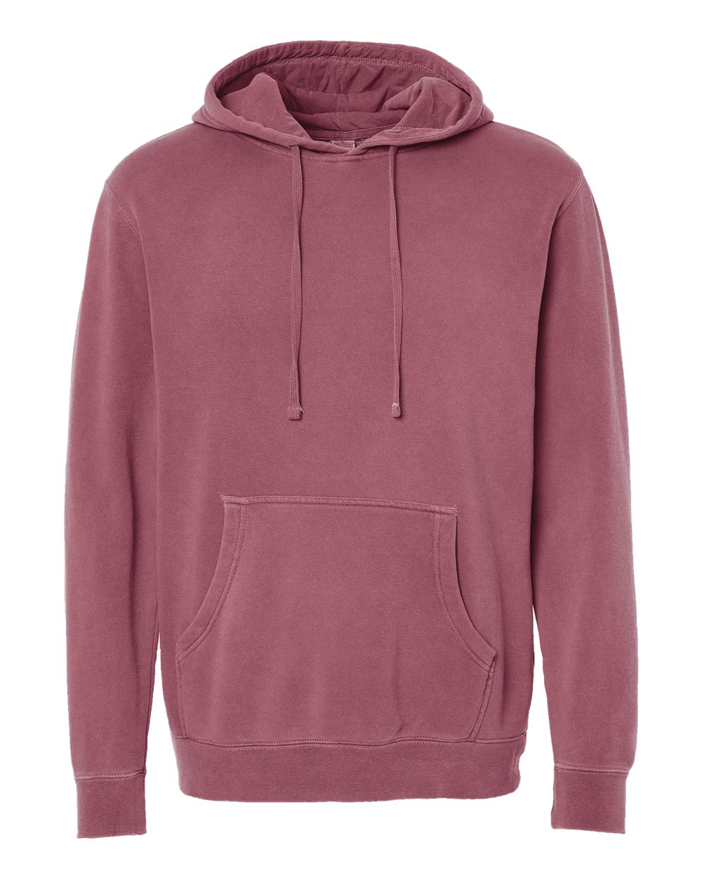 Independent Trading Co. PRM4500 Midweight Pigment-Dyed Hooded Sweatshirt – Pigment Maroon