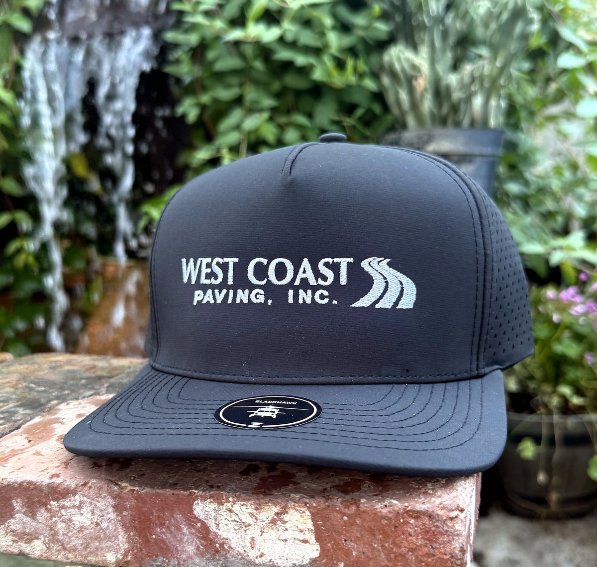West Coast Paving custom embroidered hat