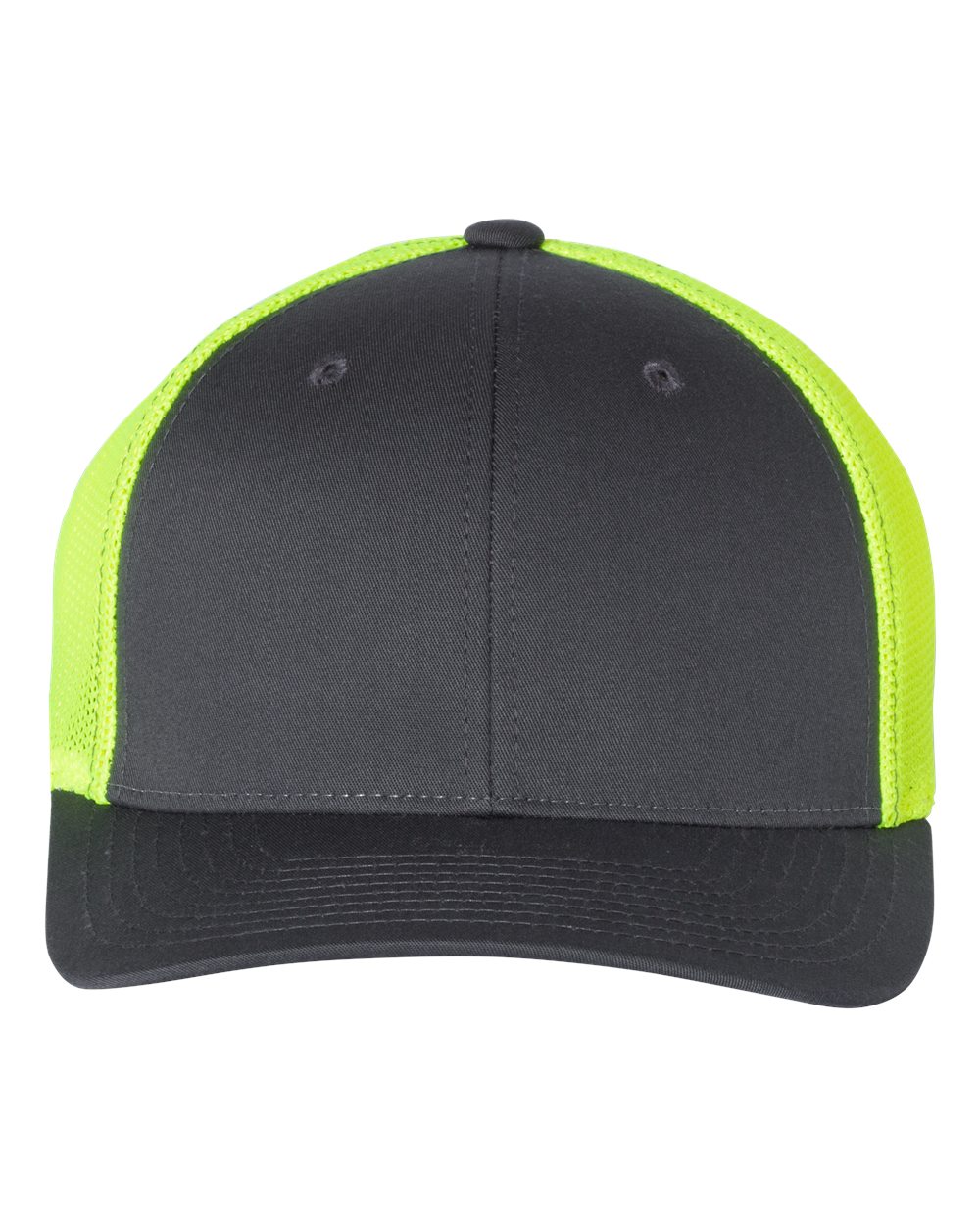 Richardson 110 R-Flex Trucker Cap – Charcoal/ Neon Yellow