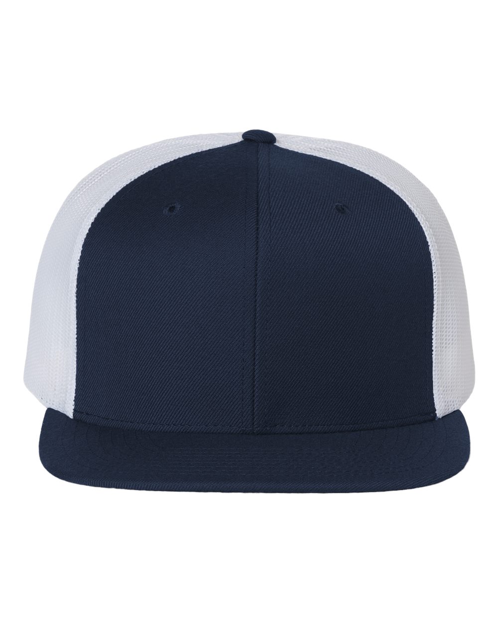 Richardson 511 Wool Blend Flatbill Trucker – Navy/White