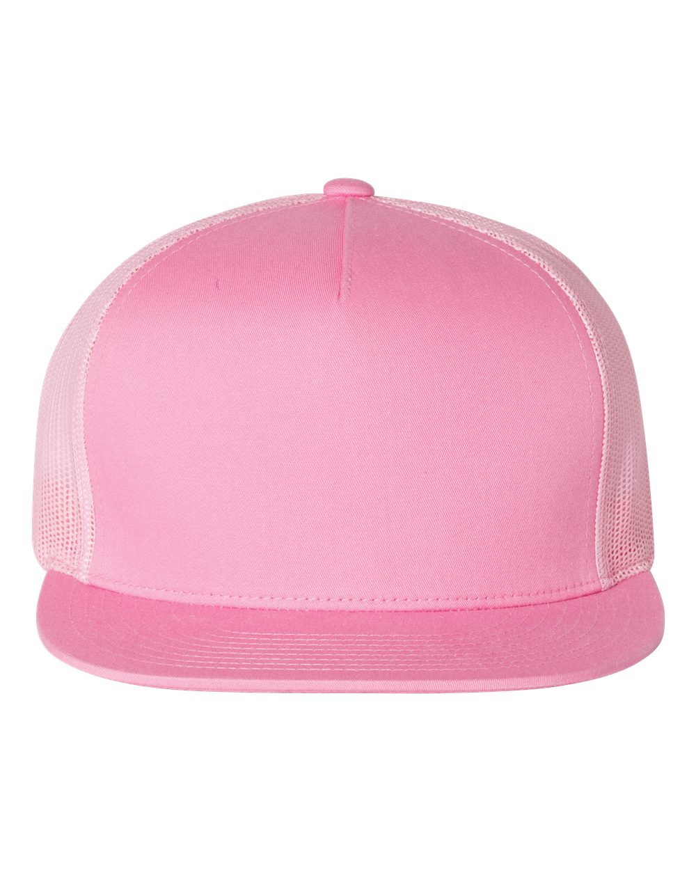 Yupoong 6006 Five-Panel Trucker Cap – Pink