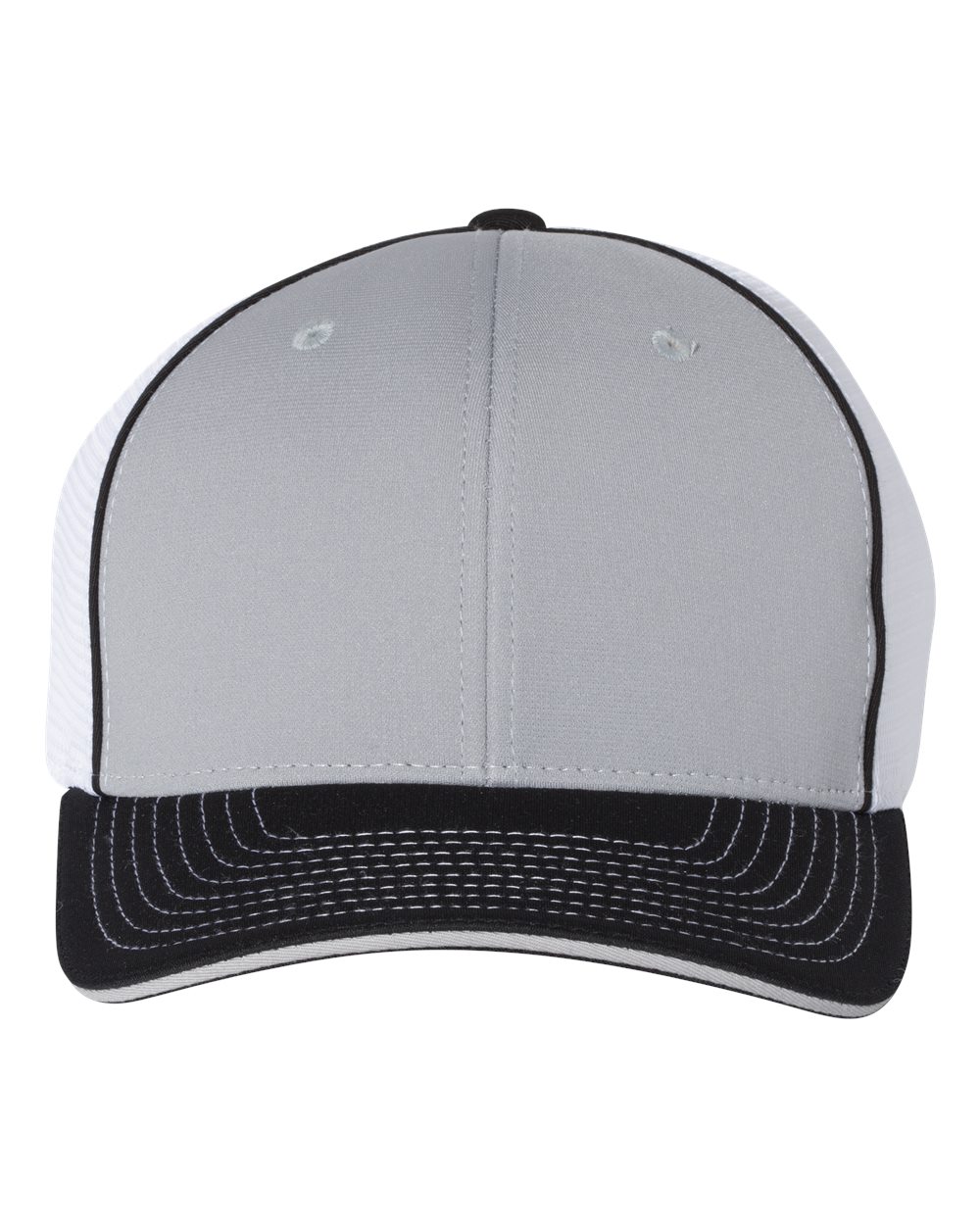 Richardson 172 Pulse Sportmesh R-Flex Cap – Grey/ White/ Black Tri